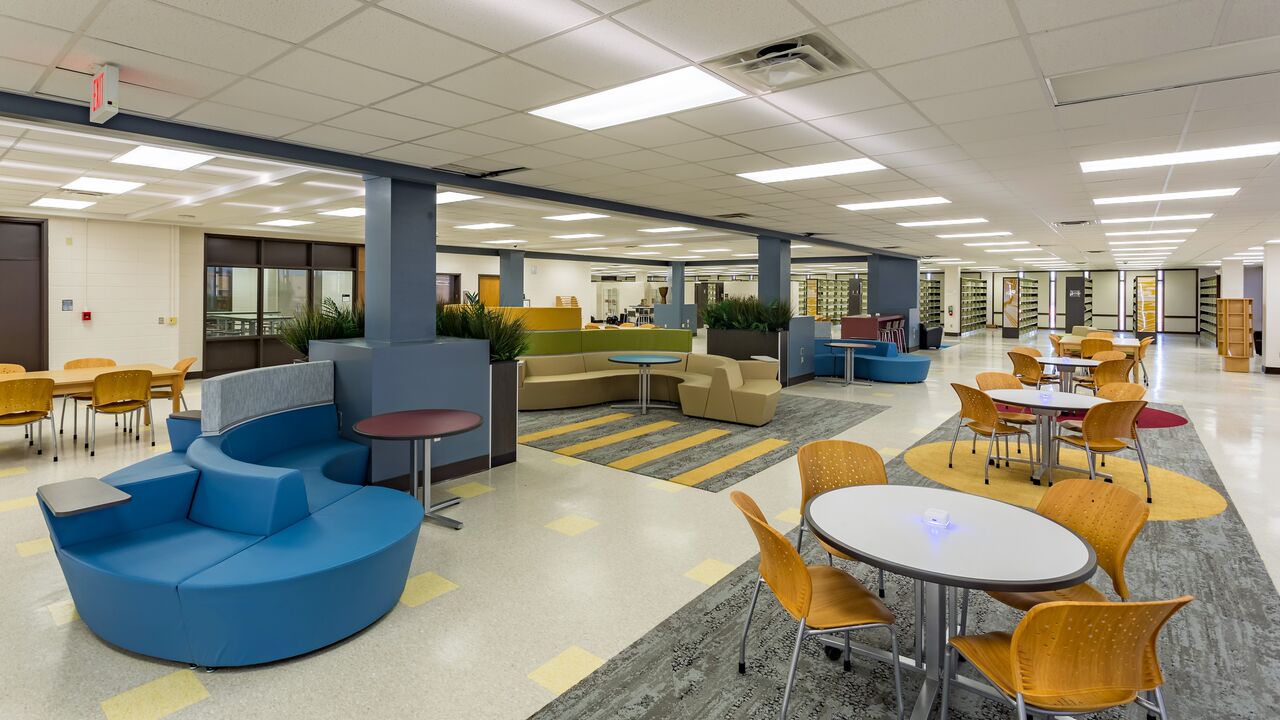 Hertz Furniture Facilitates the Shift from Library to Media Center