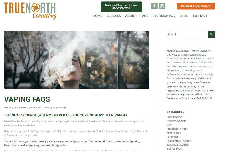 True North Counseling in Louisville, Kentucky Introduces RAVE Reduce