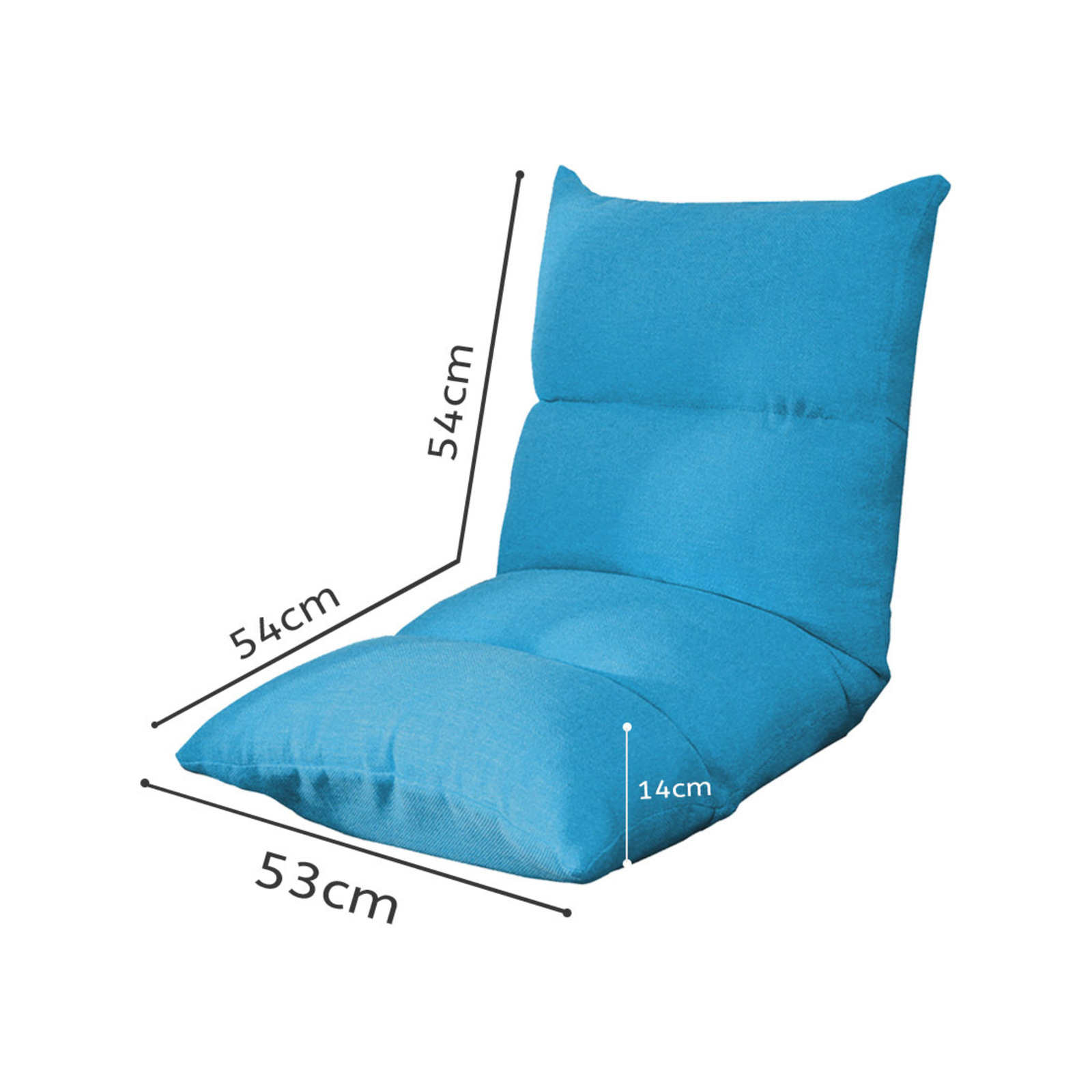 SOGA Lounge Floor Recliner Adjustable Lazy Sofa Bed Folding Game Chair