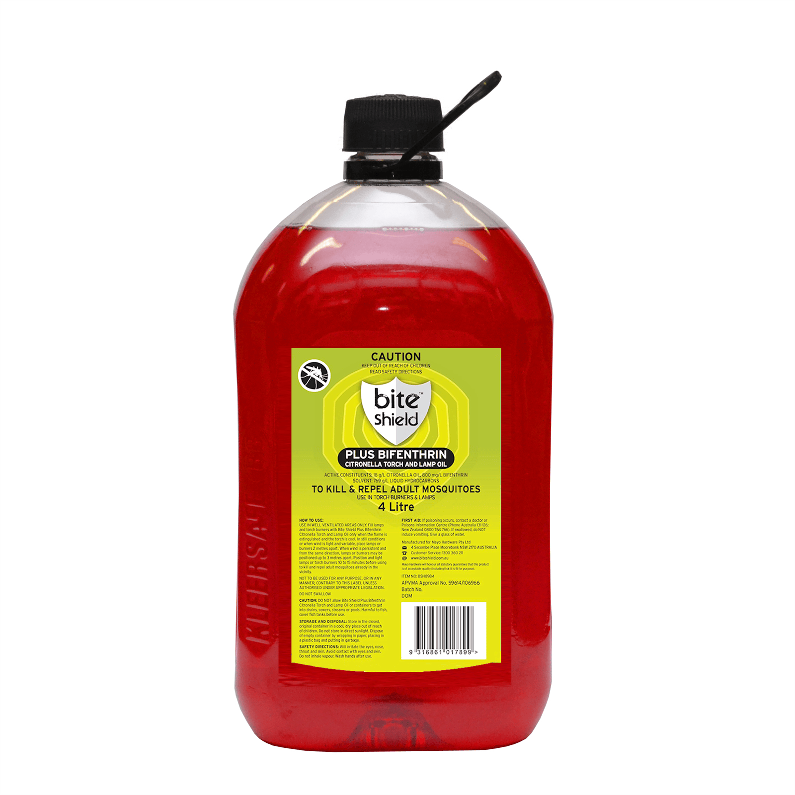 Bite Shield 4L Citronella Oil With Insecticide Bunnings New Zealand