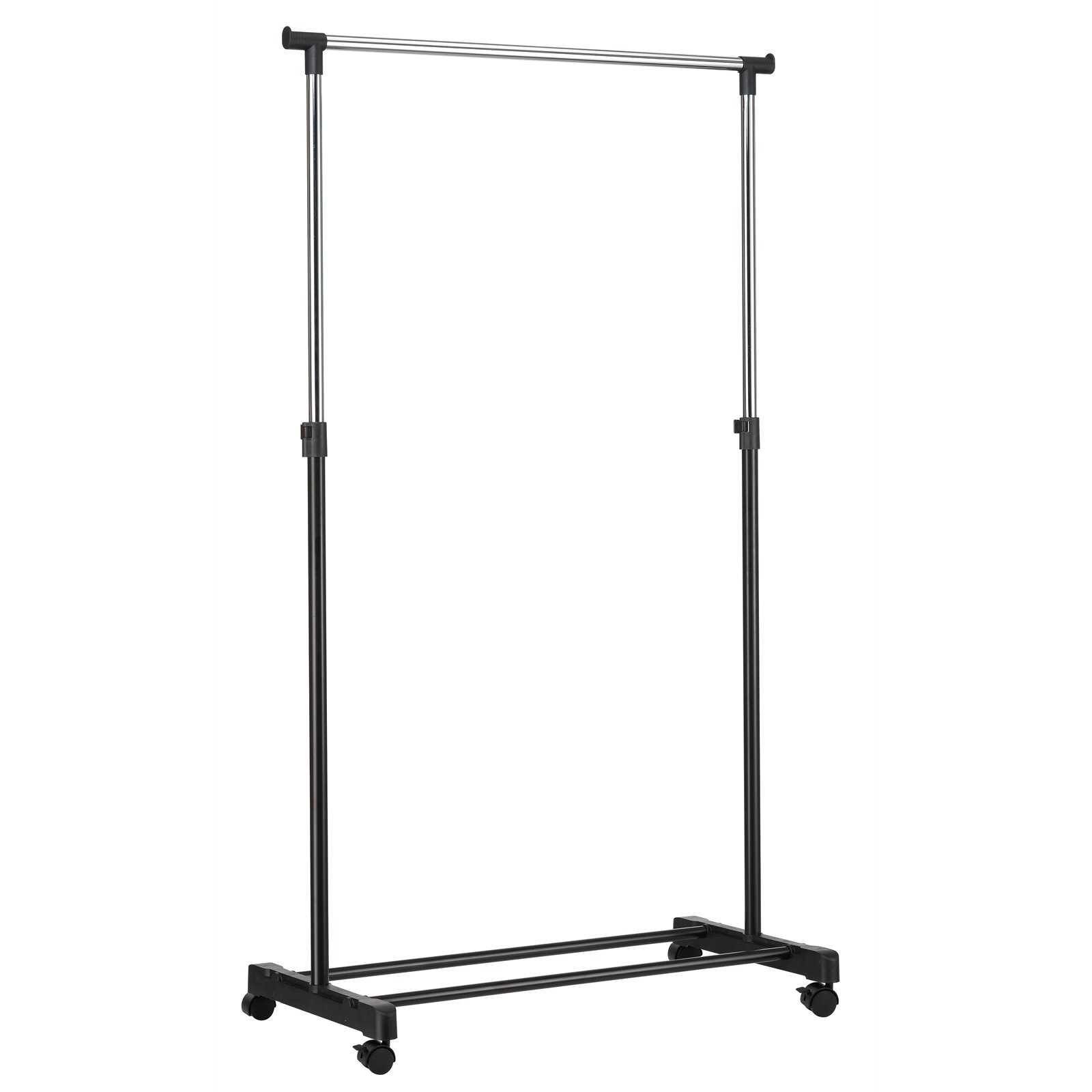 All Set 84 x 41.5 x 101167cm Single Bar Adjustable Height Garment Rack