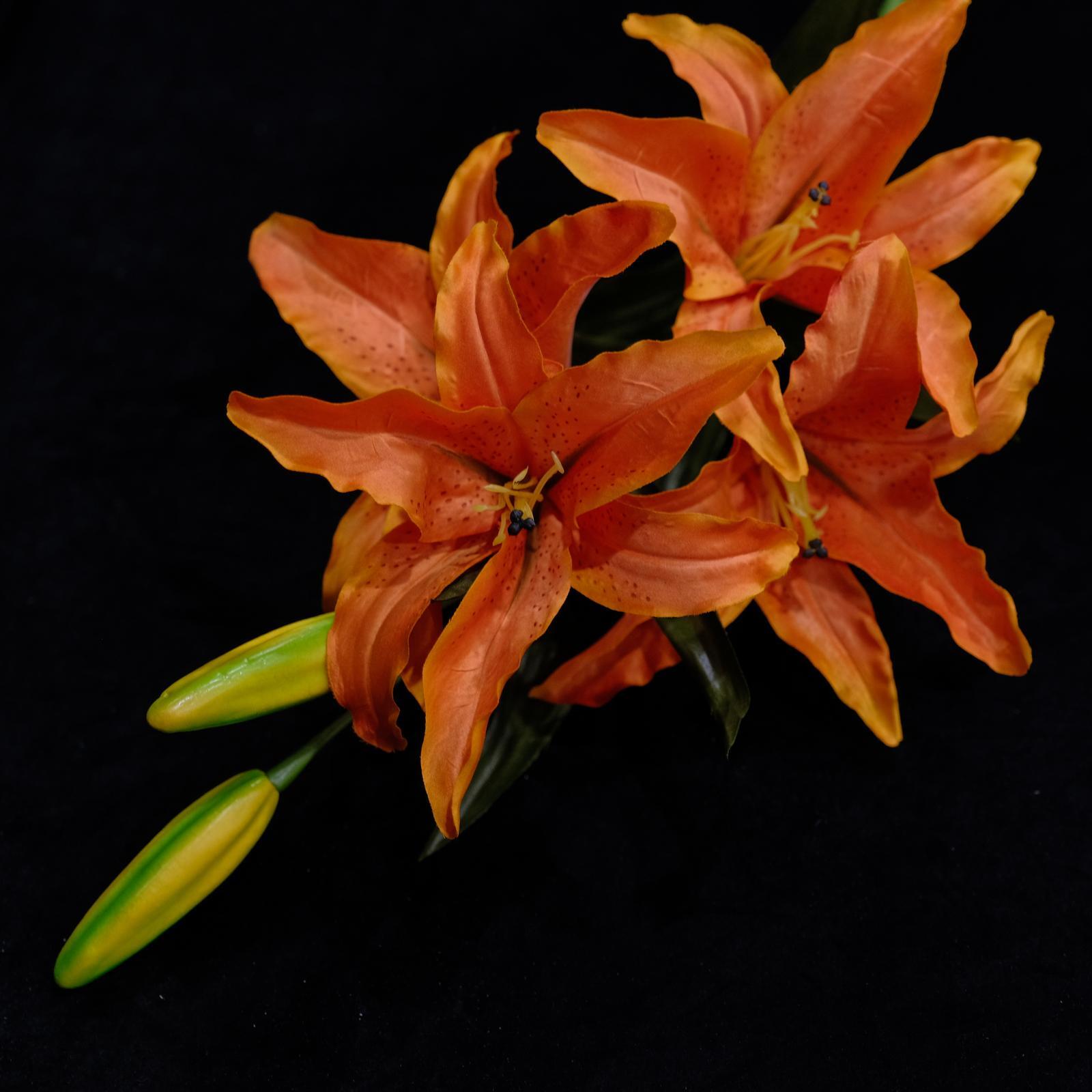 UNREAL 85cm Orange Lily Artificial Flower Bunnings New Zealand