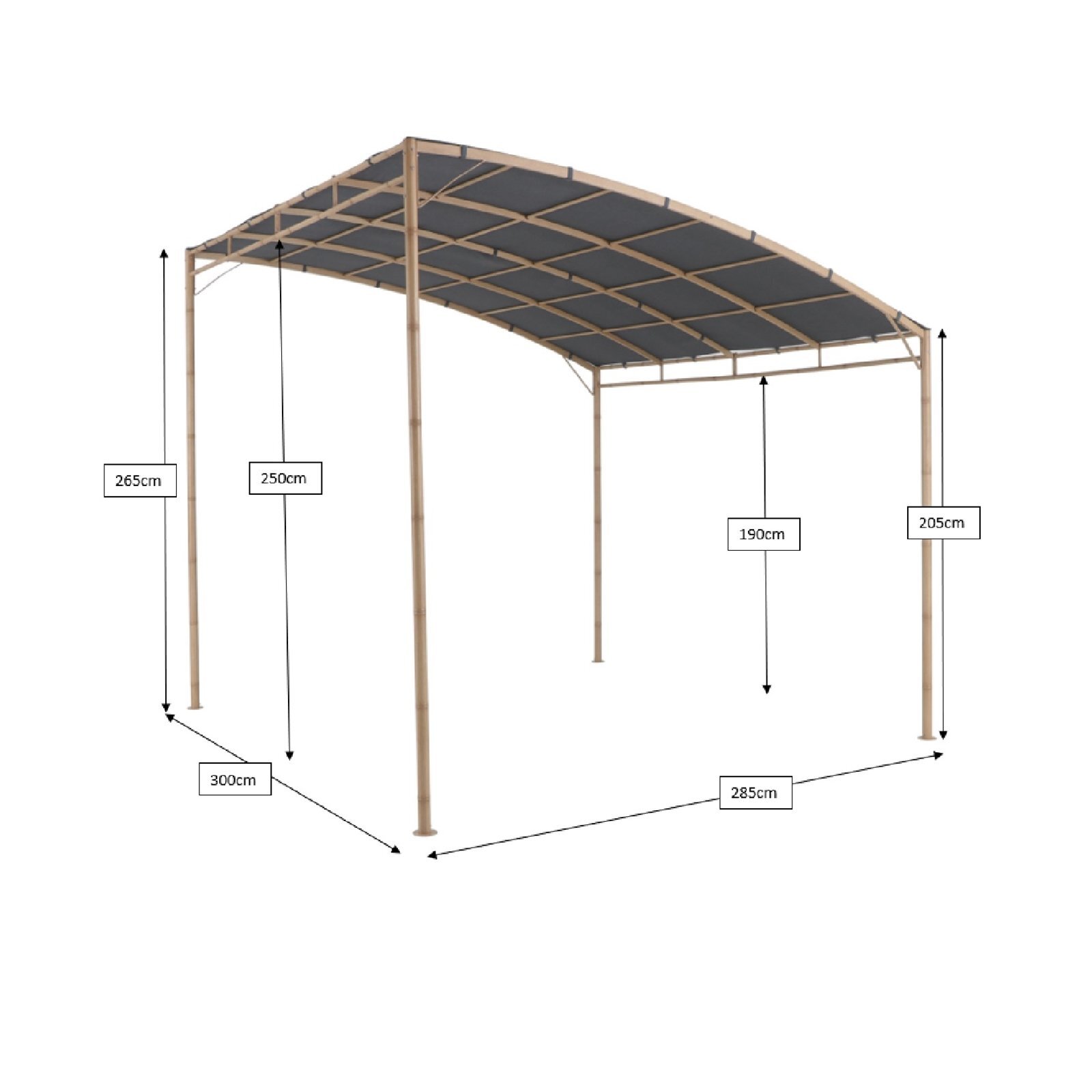 Marquee Oriental Lean To Wall Gazebo Bunnings Australia