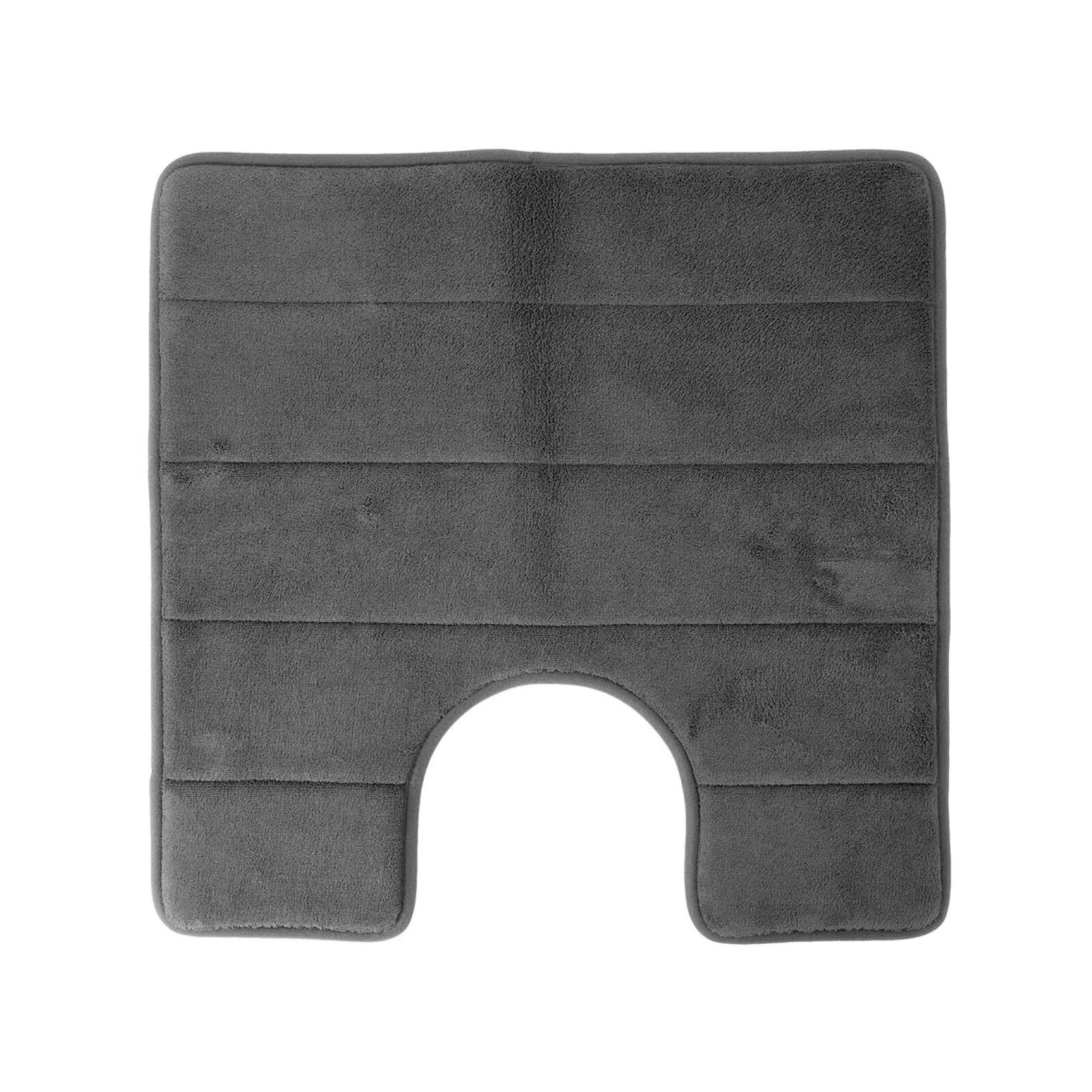 Barelli Bath Mat Contour 50cm x 50cm NonSlip Memory Foam Grey