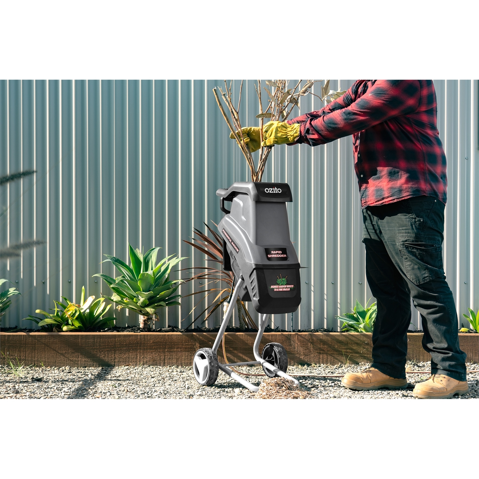 Ozito 2400W Rapid Garden Shredder Bunnings Australia