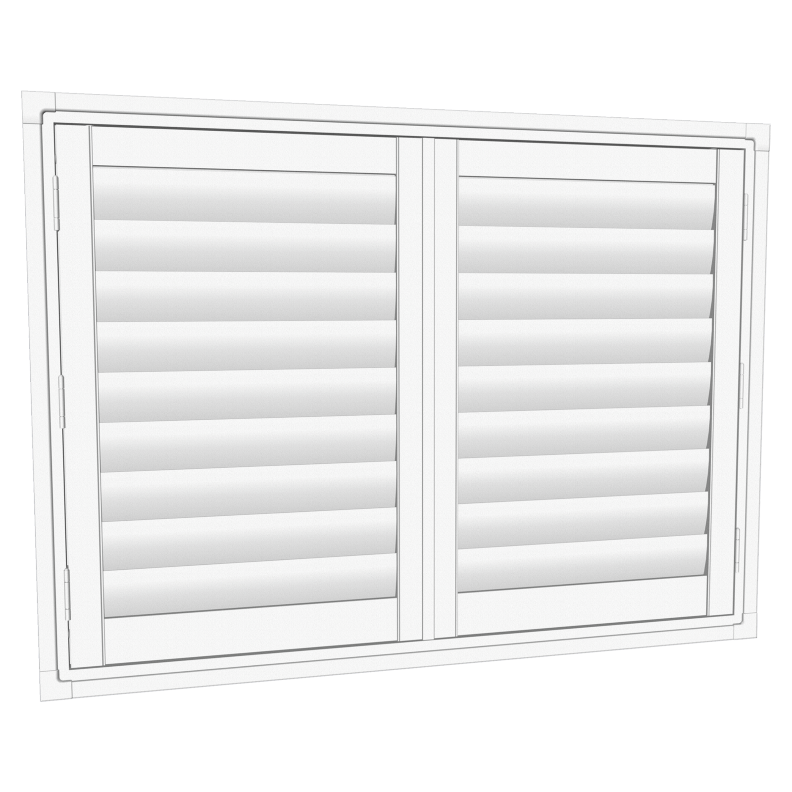 EasyAS 1210 x 900mm White Adjustable Plantation Shutter Bunnings New