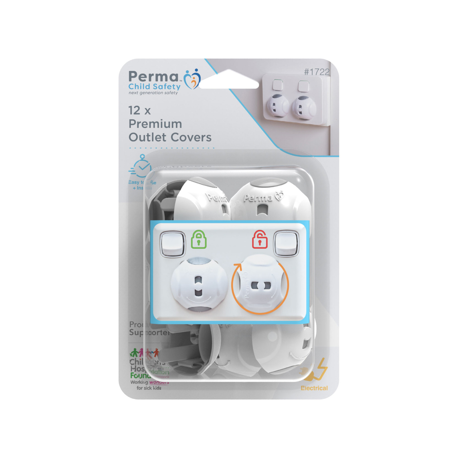 Perma Child Safety Premium Outlet Covers 12 Pack Bunnings Australia