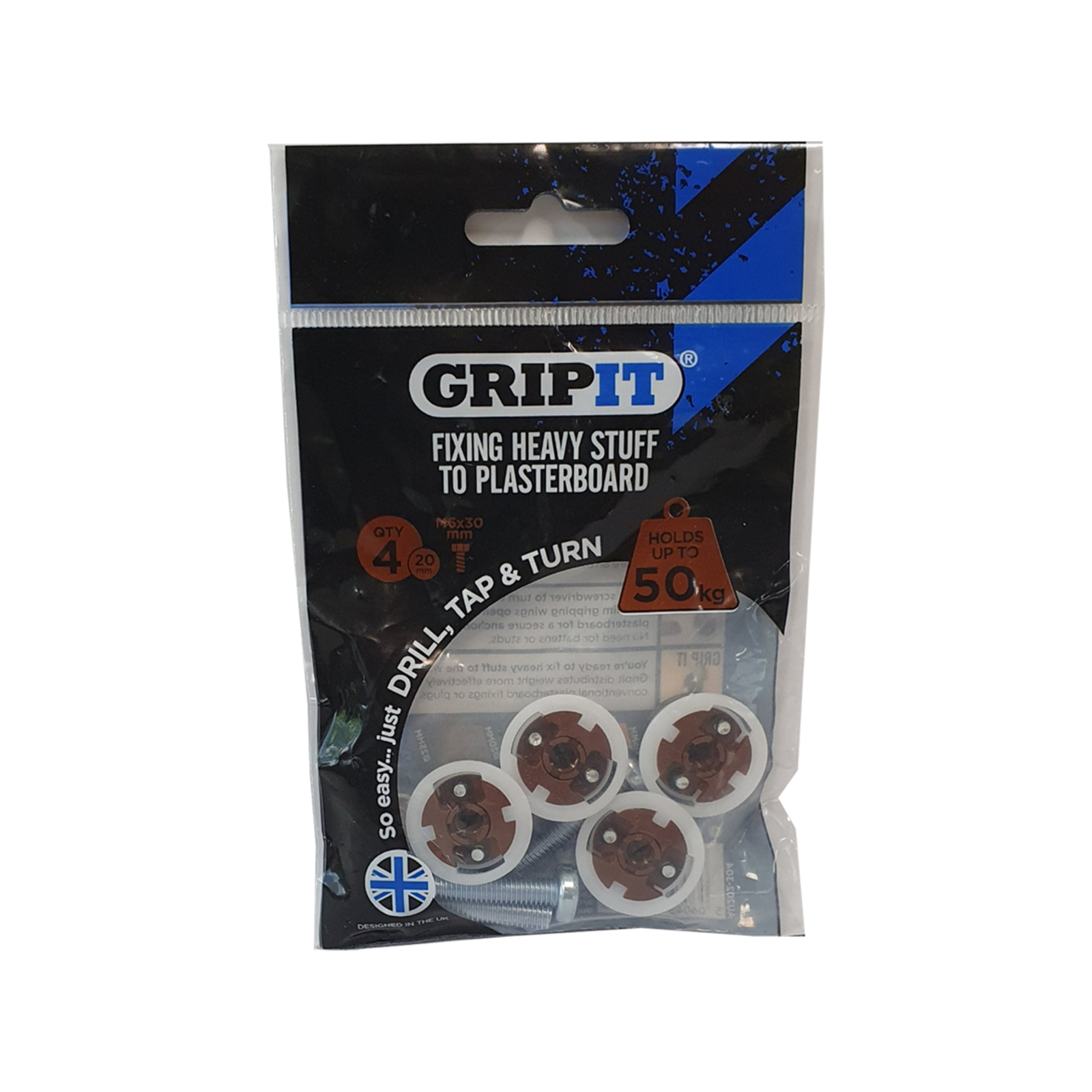 Gripit Brown 20mm Plasterboard Fixing 4 Pack Bunnings New Zealand