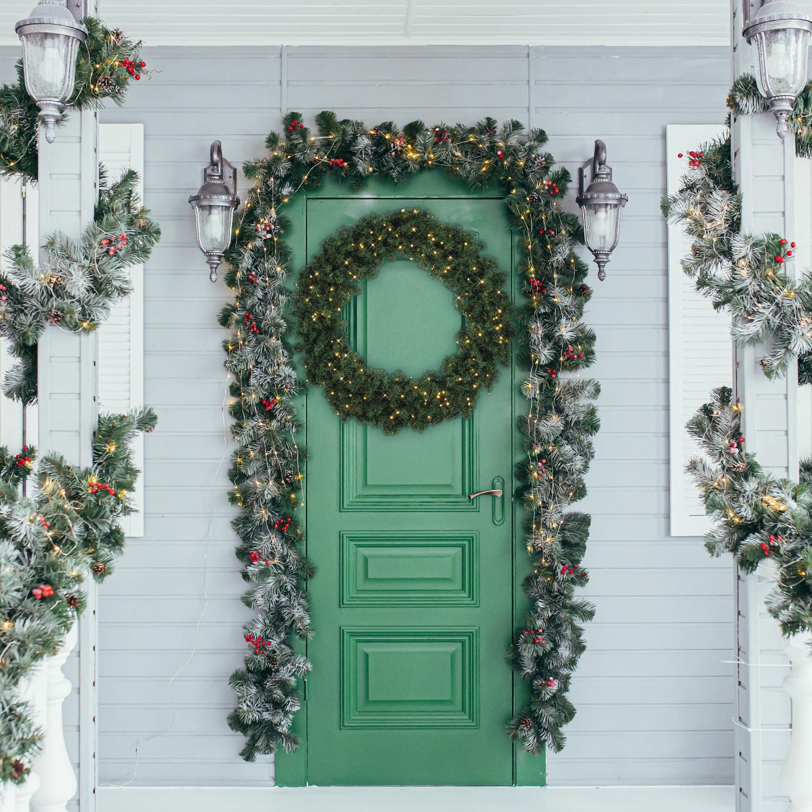 Arlec 1.2m 180 LEDs Large Wreath Bunnings Australia