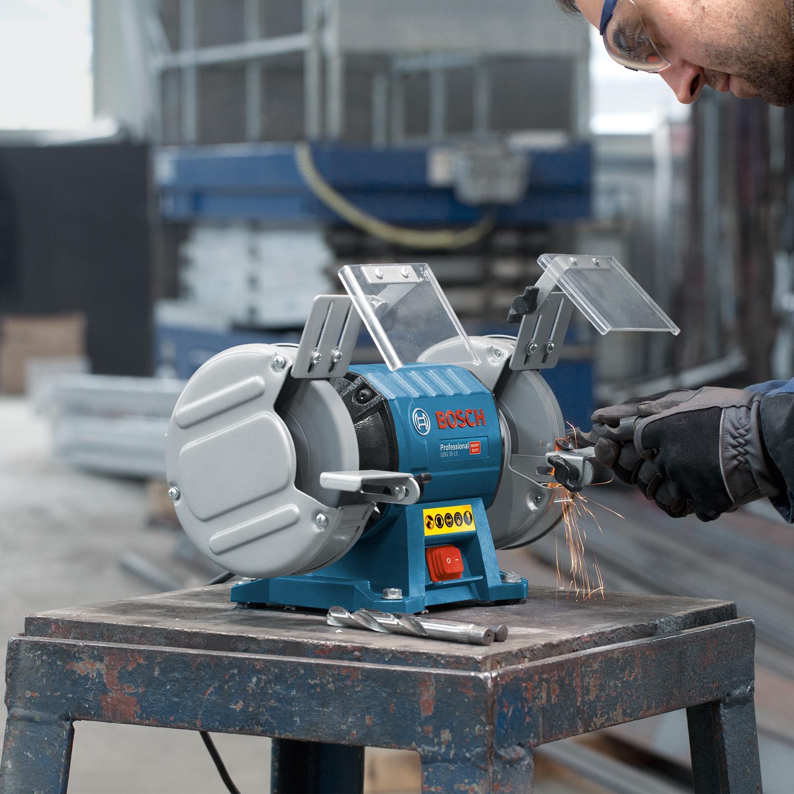 Bosch Blue 350W Double Wheel Bench Grinder Bunnings New Zealand