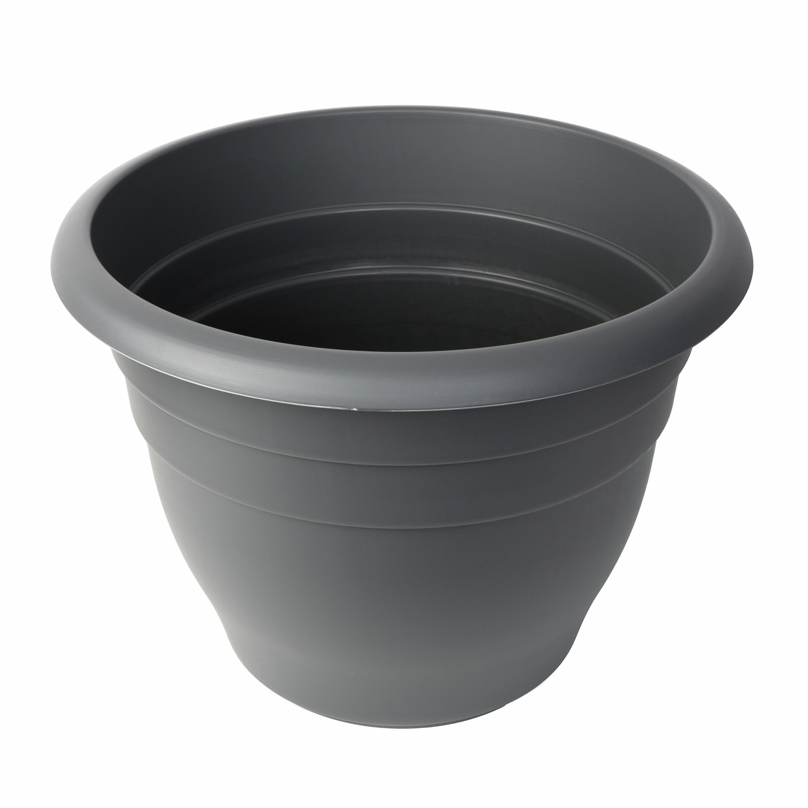 Northcote Pottery 600mm Graphite Villa Round Plastic Pot Bunnings