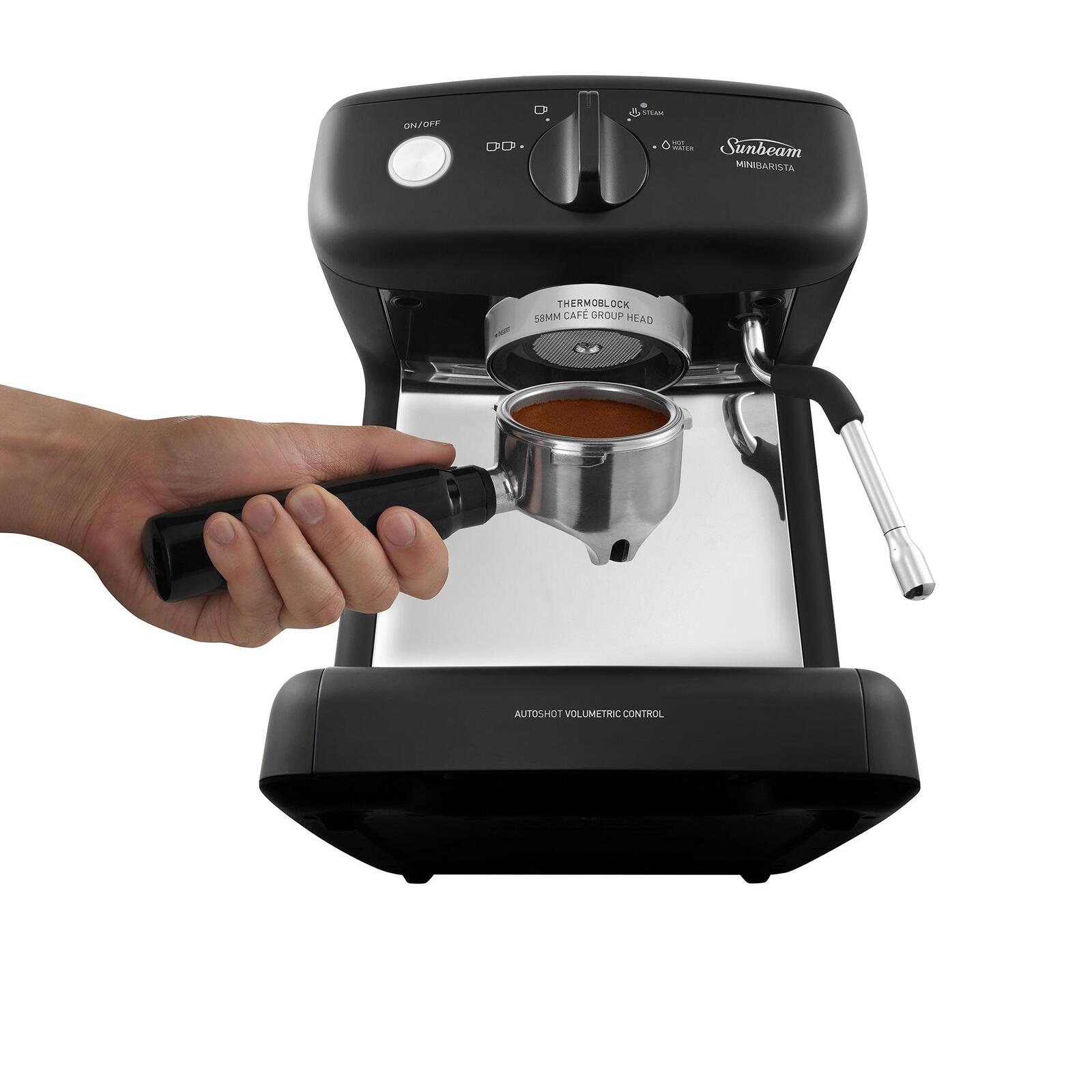 Sunbeam Mini Barista Espresso Coffee Machine Black Bunnings Australia