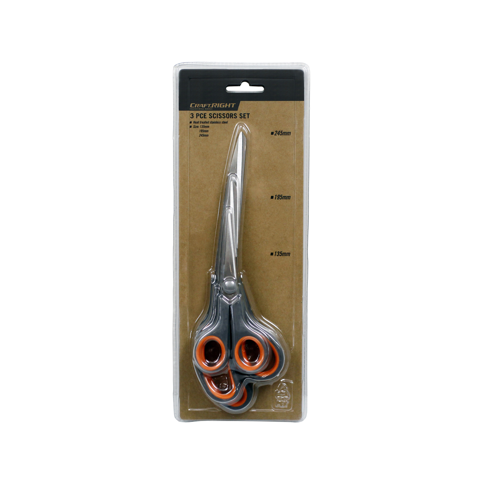 Craftright 3 Piece Scissors Set Bunnings Australia