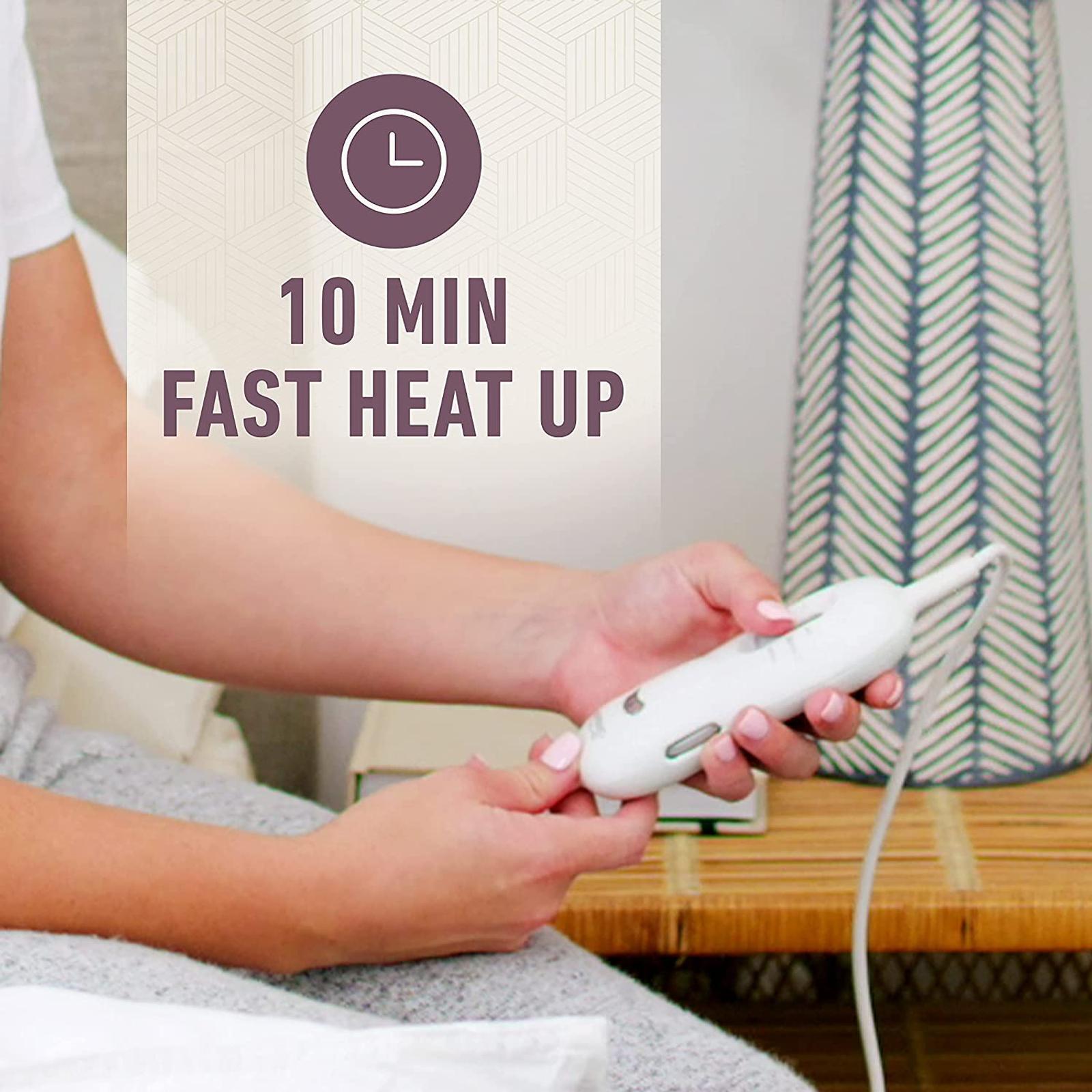 Sunbeam 1pc Sleep Perfect Fitted Electric Blanket Washable Heated