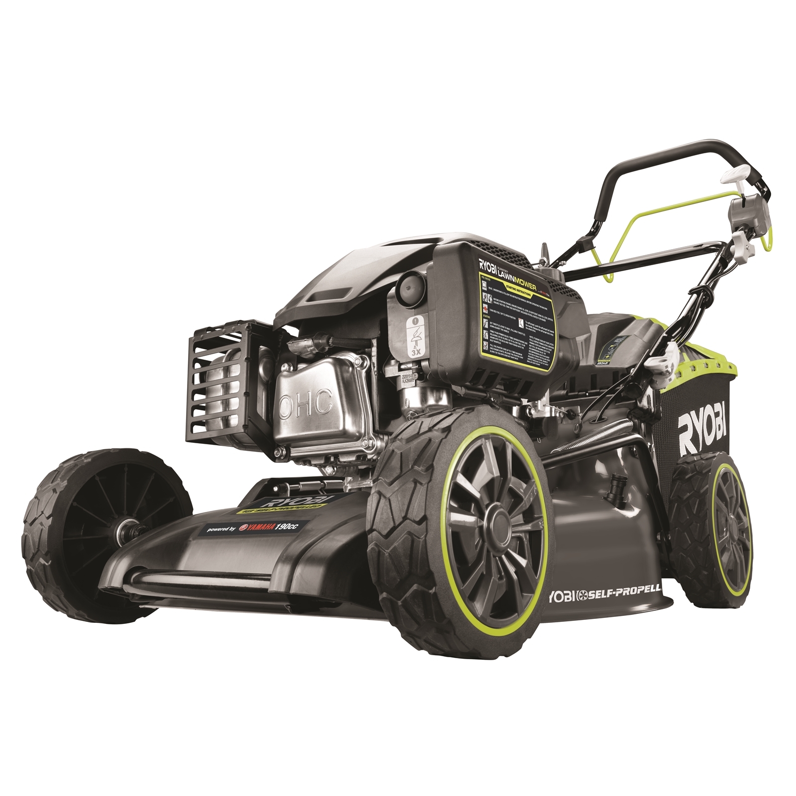 Ryobi 190cc 46cm Self Propelled Yamaha Lawn Mower Bunnings New Zealand