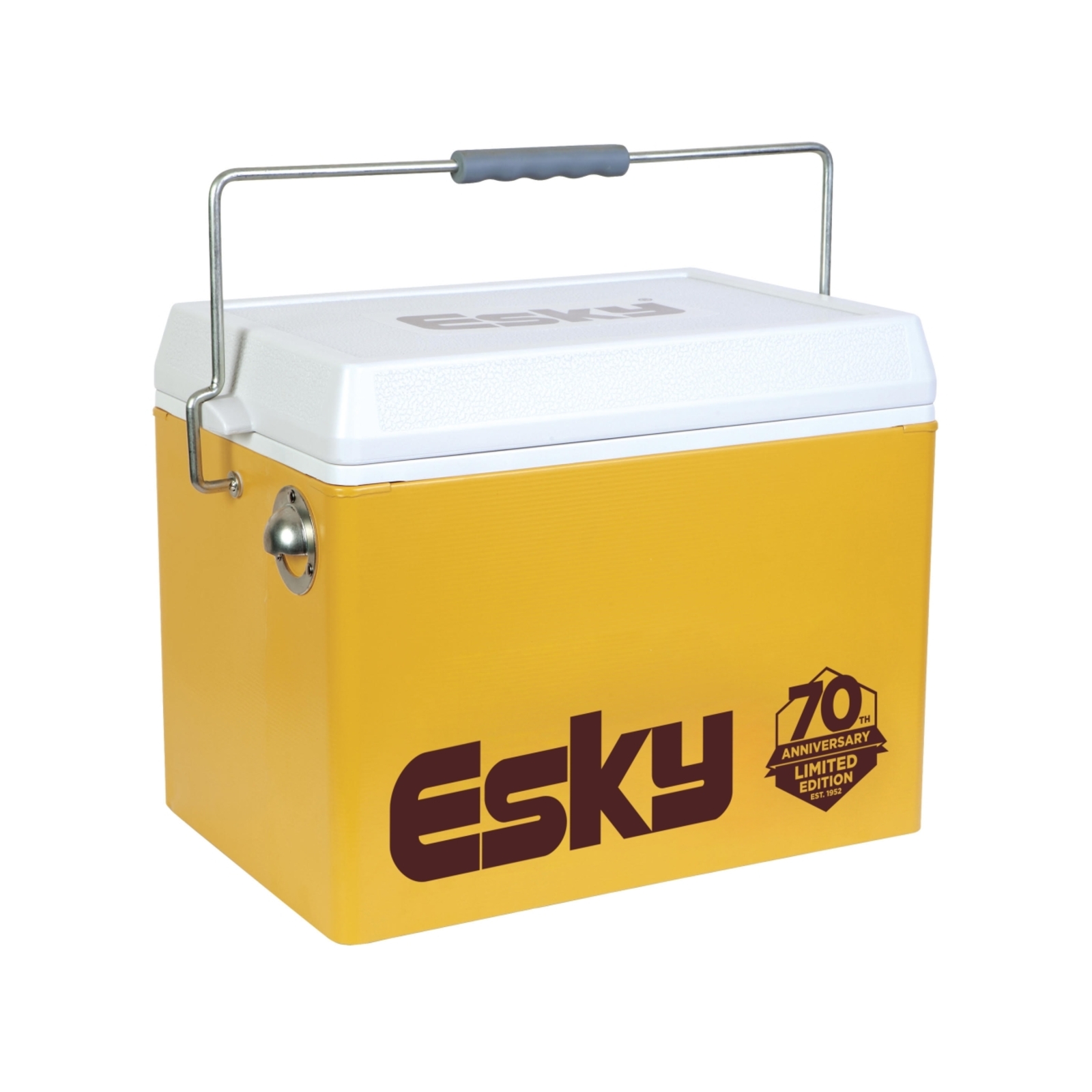 Esky 27L Yellow Retro Anniversary Edition Steel Cooler Bunnings Australia