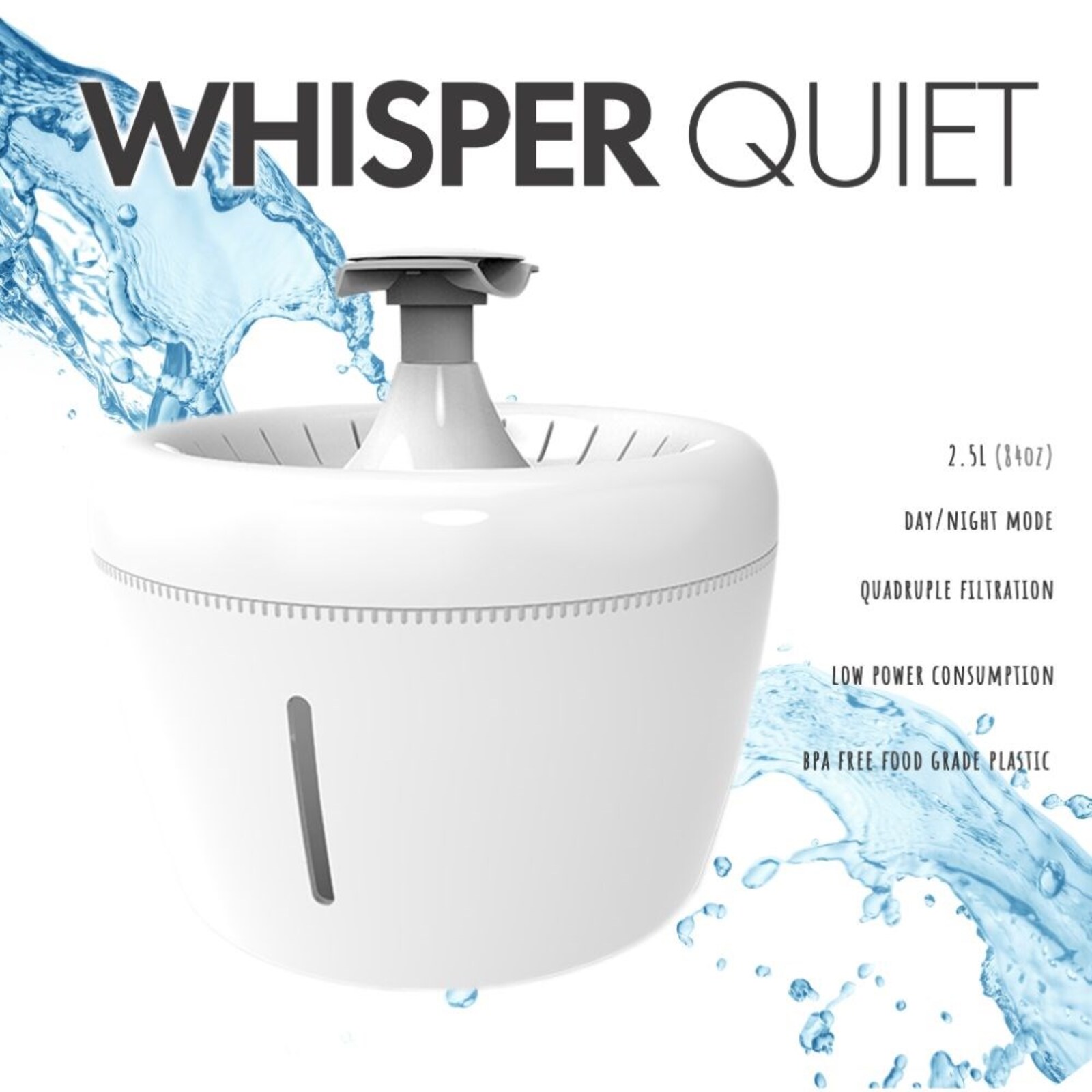 All Fur You Whisper Pet Water Fountain Bunnings Australia