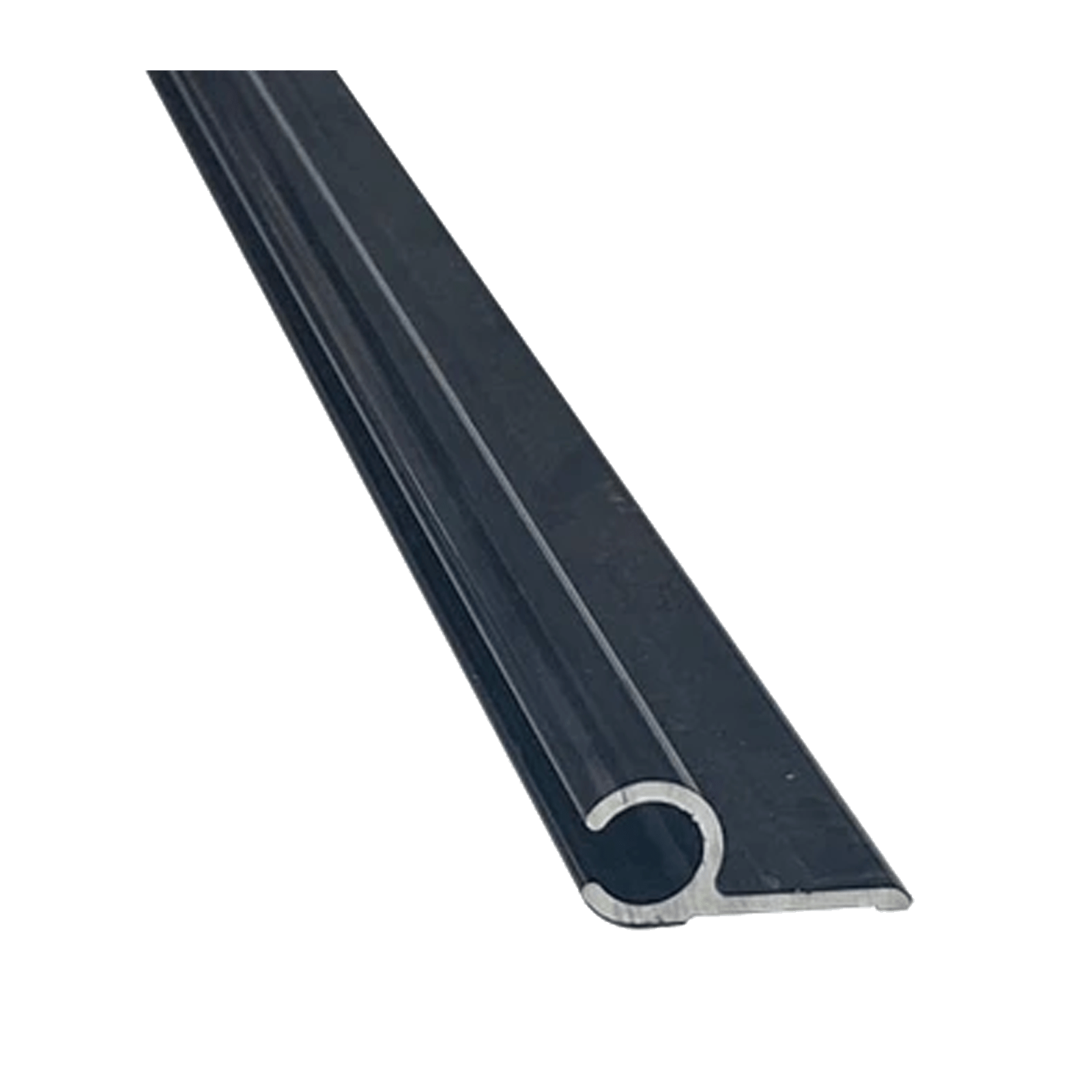 Metal Mate 27.95 x 12.7 x 1.7mm 3m Aluminium Section Sail Track Black
