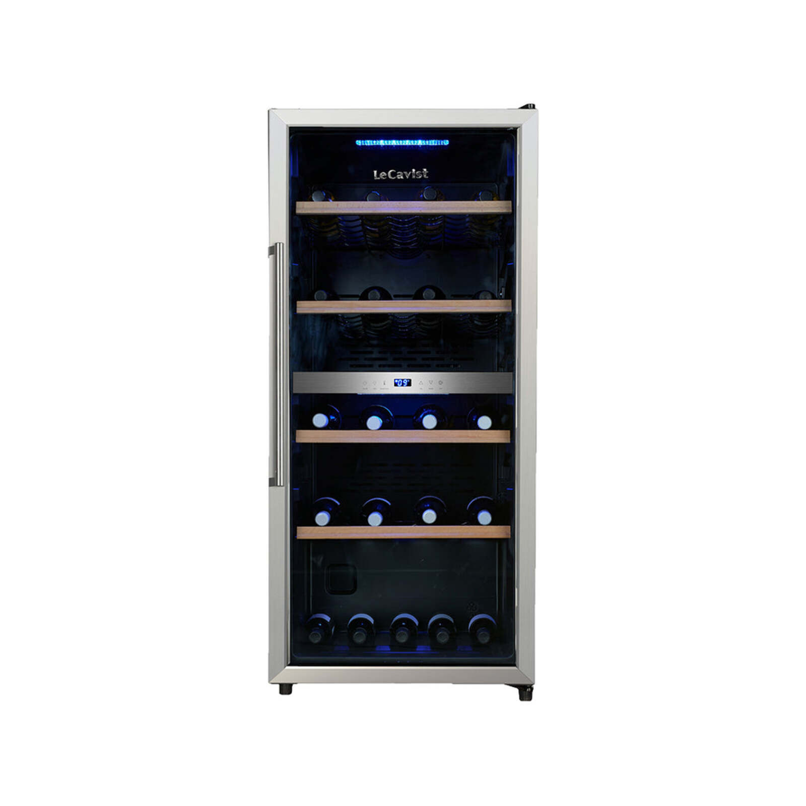 LECAVIST 105 Bottle Wine Fridge Dual Zone Black LKS105VX2Z Bunnings