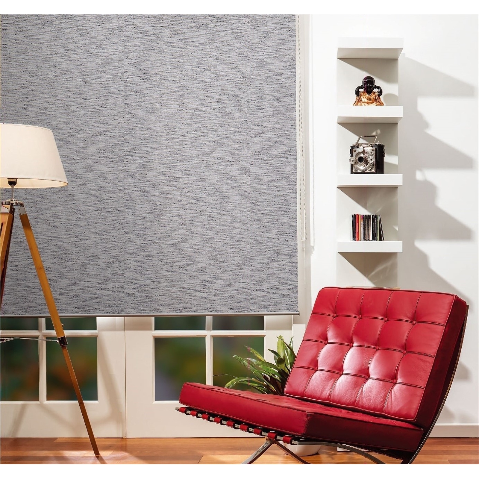Markisol 90 x 240cm Portofino Indoor Blockout Roller Blind Charcoal
