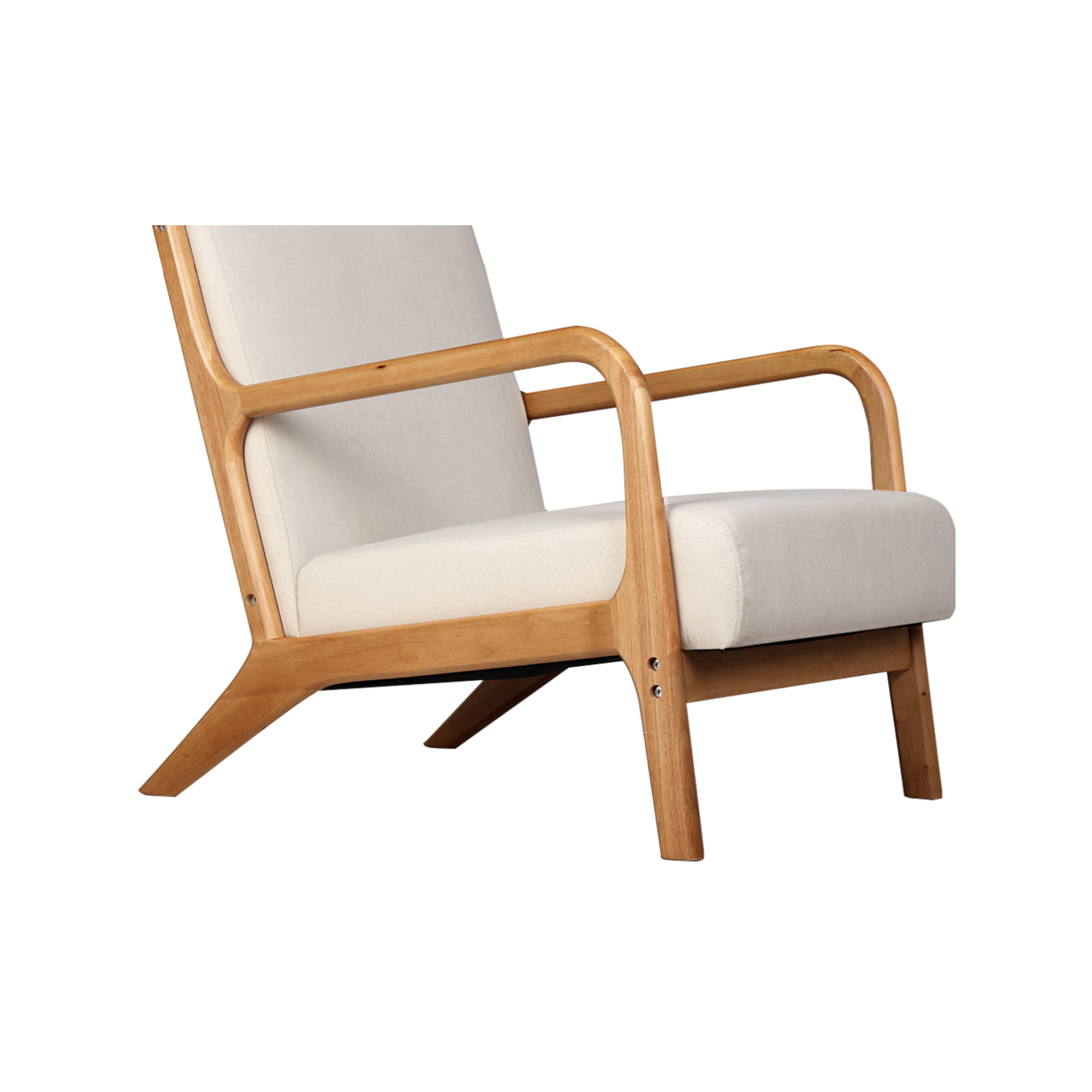 Artiss Armchair Lounge Chair Accent Armchairs Couch Beige Bunnings