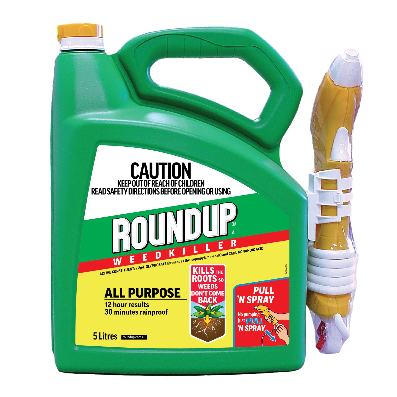 Roundup 5L All Purpose Ready To Use Pull 'N Spray Weedkiller Bunnings