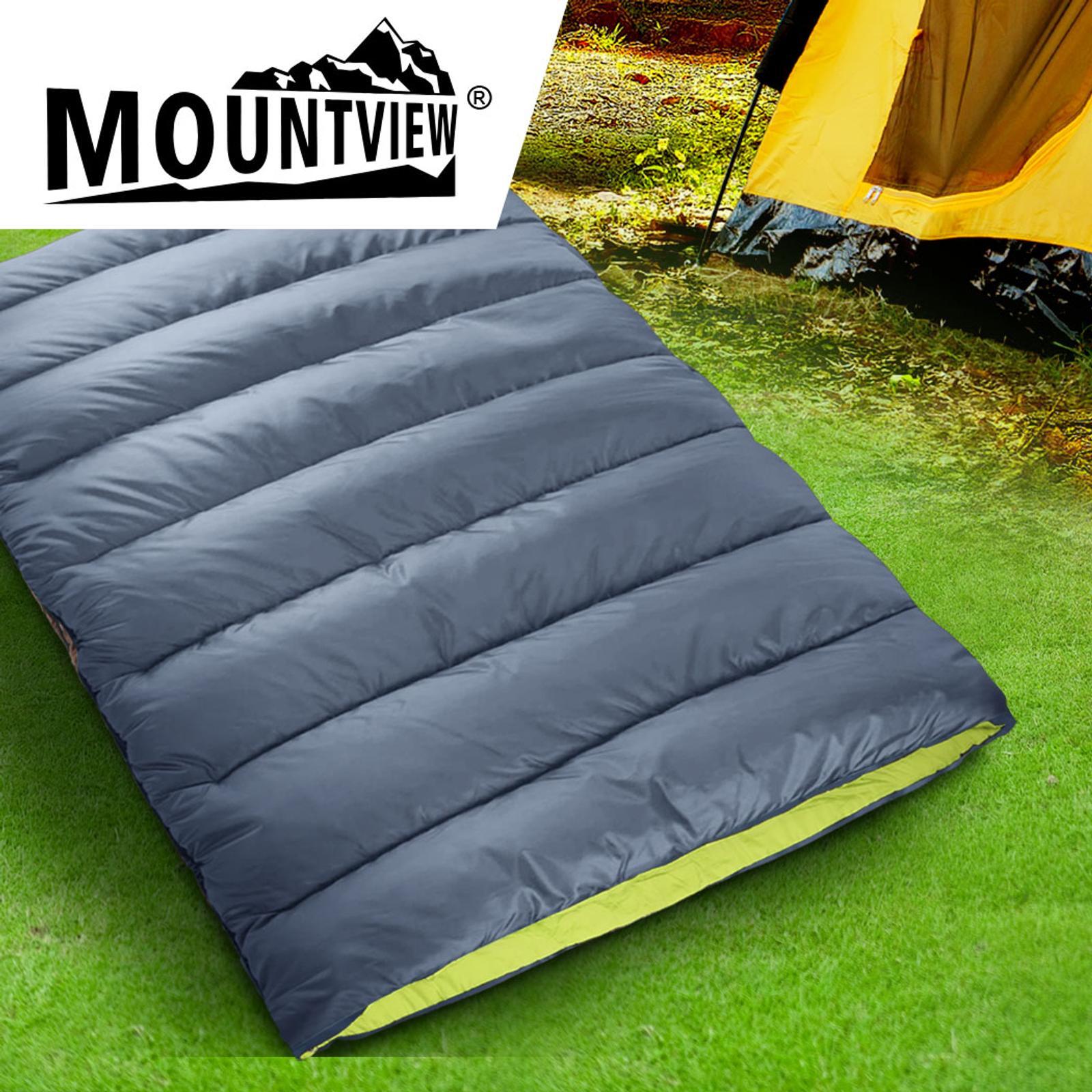 Mountview Double Sleeping Bag Bags Outdoor Camping Hiking Thermal 10