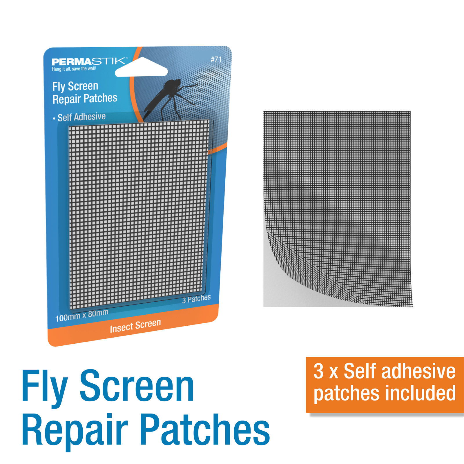 Permastik Fly Screen Repair Patches 3 Pack Bunnings Australia