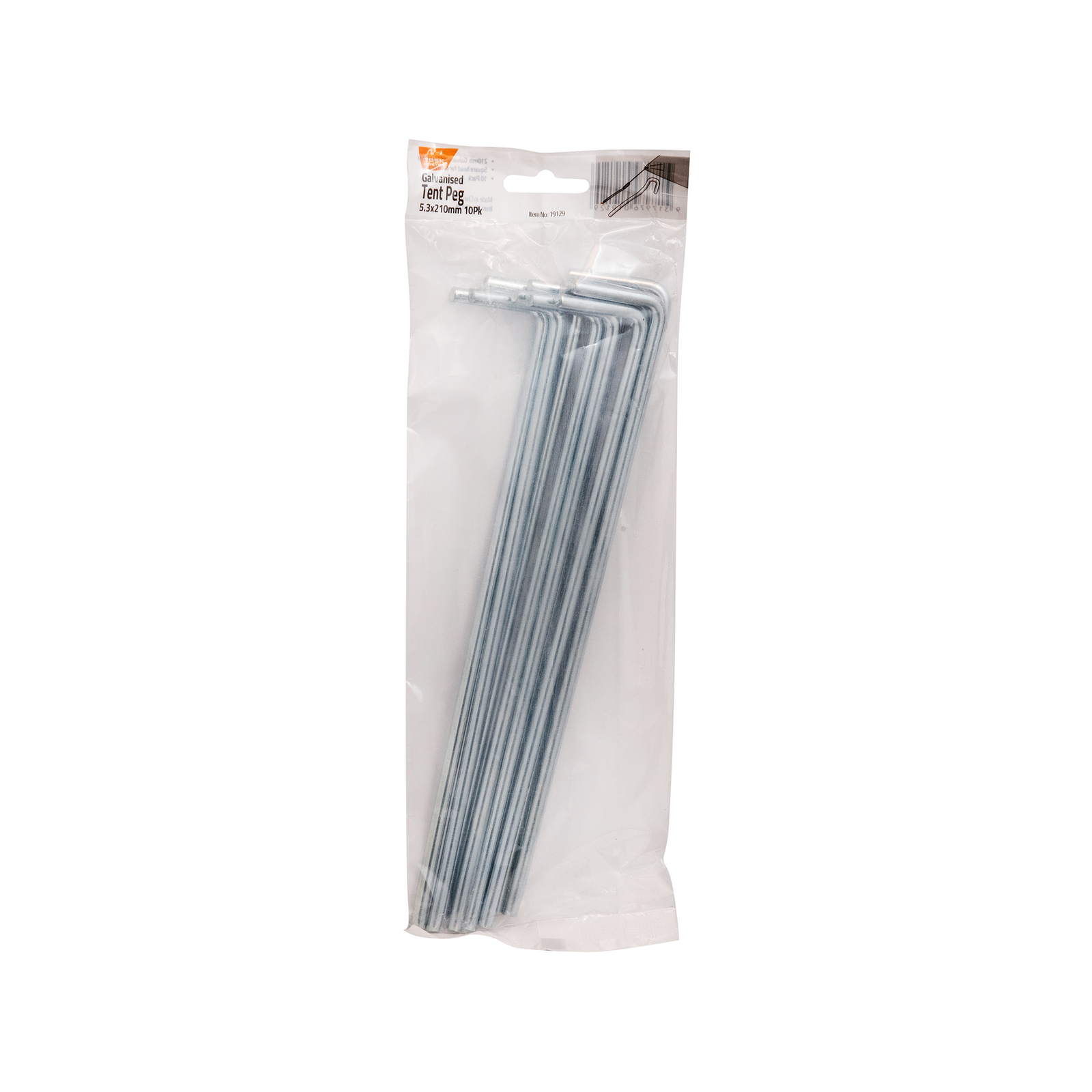 Taskmaster 5.3mm x 210mm Steel Tent Peg 10 pack Bunnings Australia