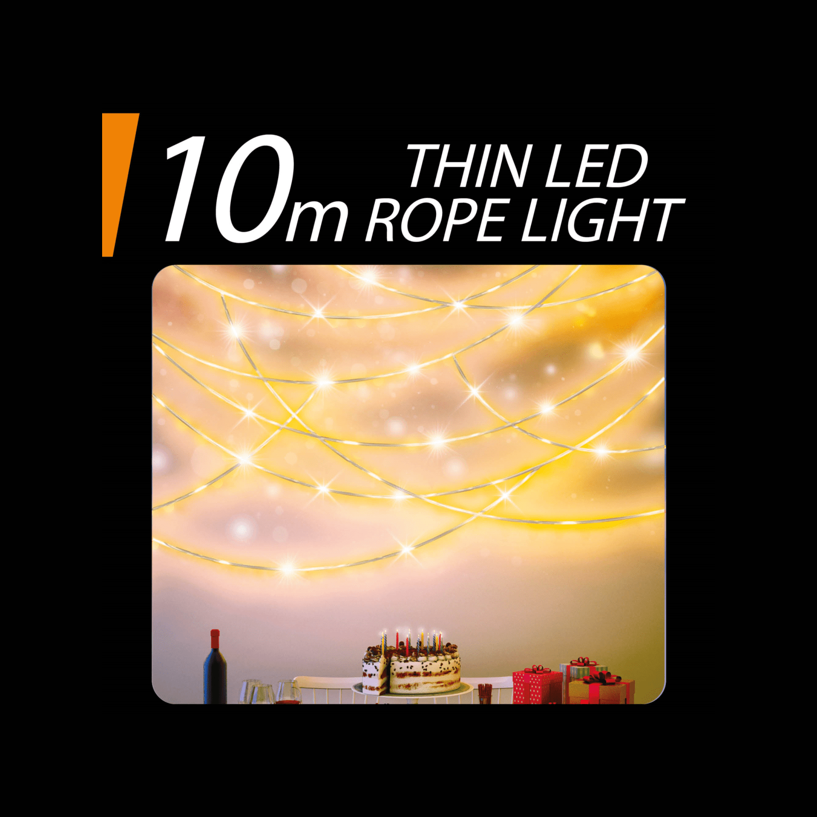 Arlec 10m Warm White Thin LED Rope Light Bunnings New Zealand