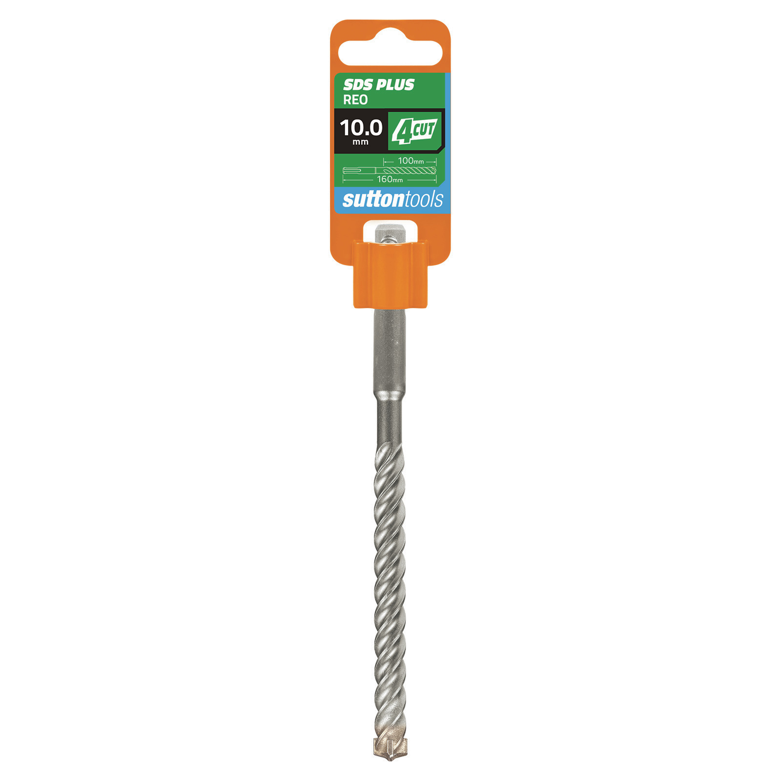 Sutton Tools 10.0 x 160mm 4 Cut SDS Plus Masonry Drill Bit Bunnings