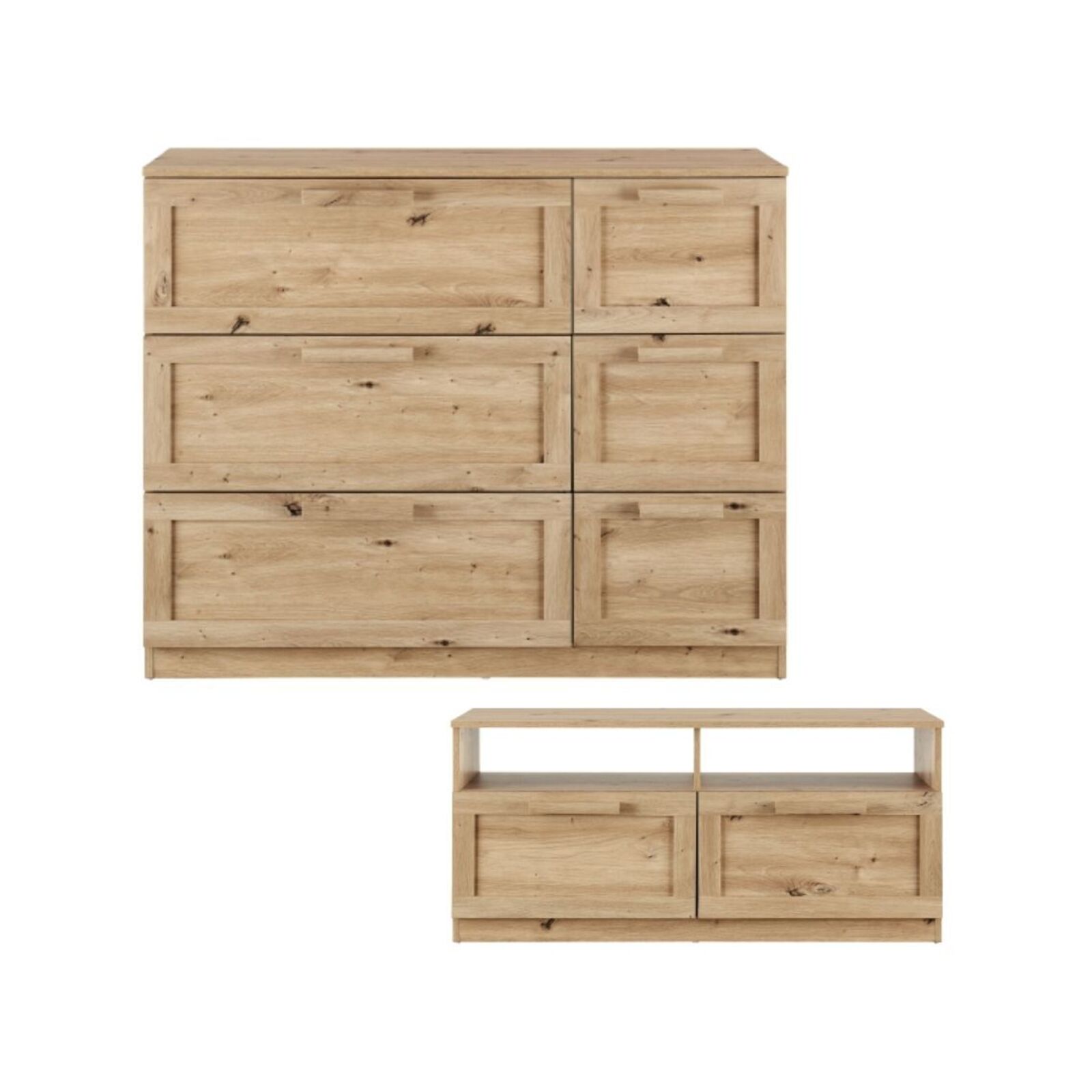 Cosmoliving Allure Chest Of 6 Drawers Dressers Tallboys + Allure Tv
