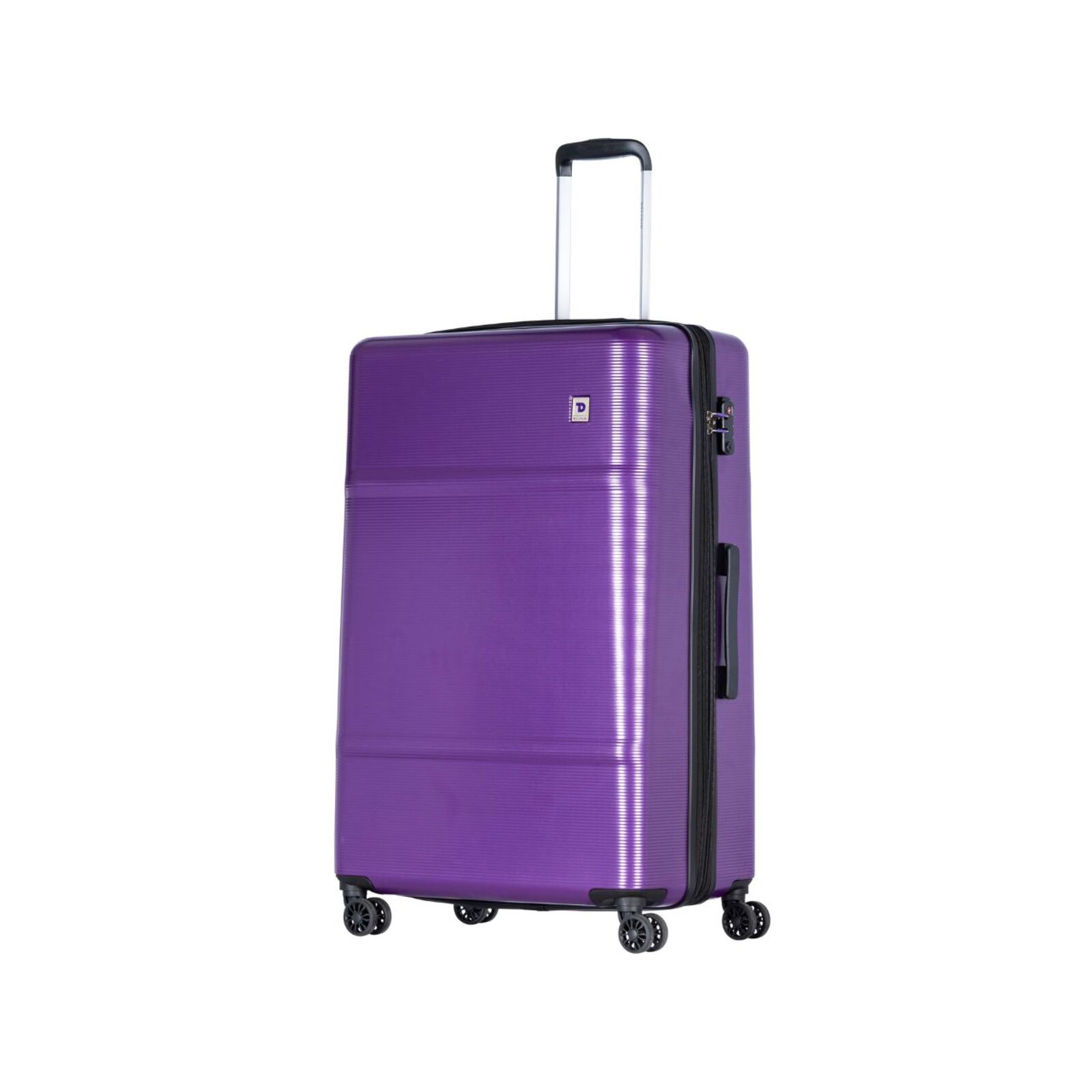 Delphin Dakar Hardside Large 81 cm Spinner Suitcase Purple Bunnings