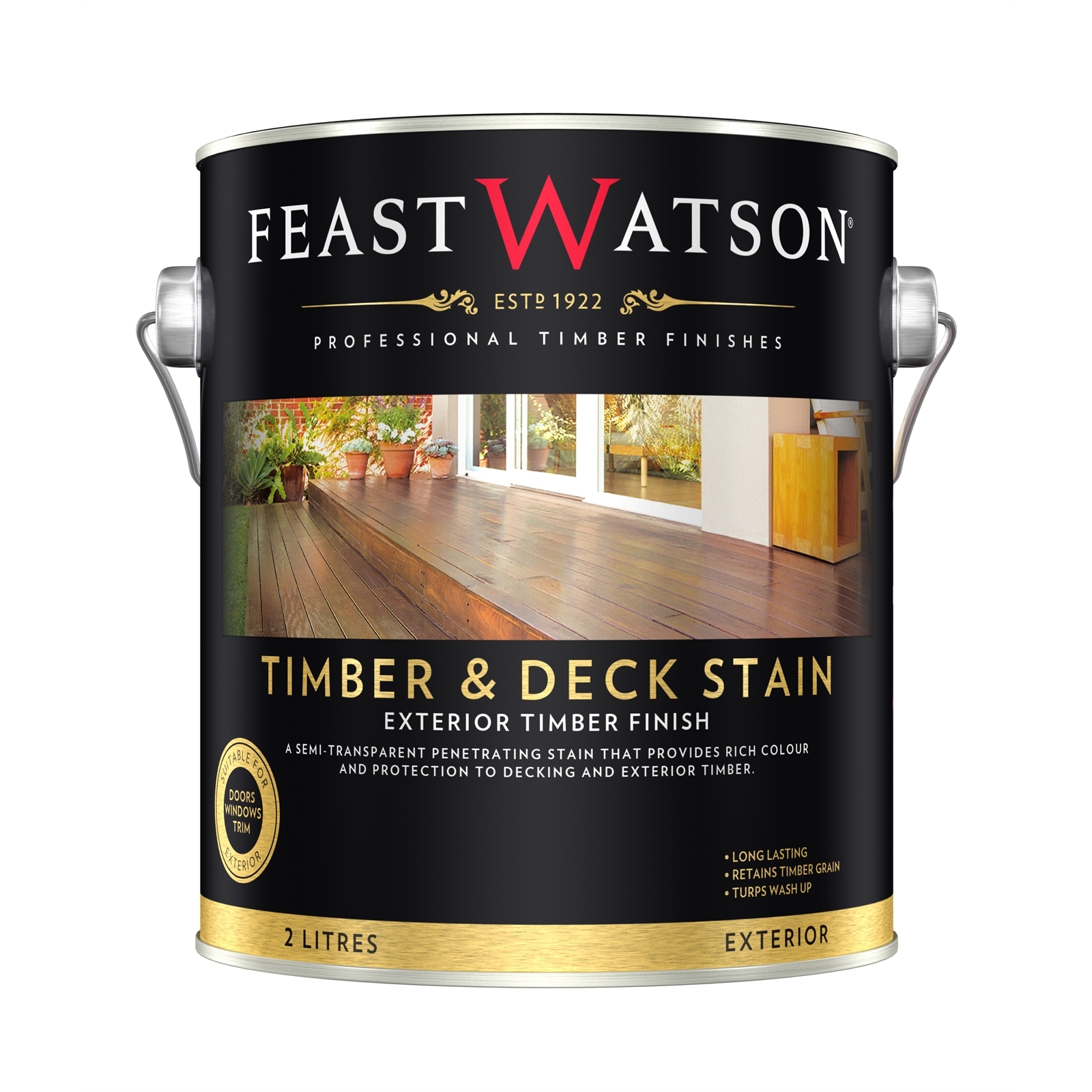 Feast Watson 2L Grey Mountain Ash Timber And Deck Stain Bunnings Australia