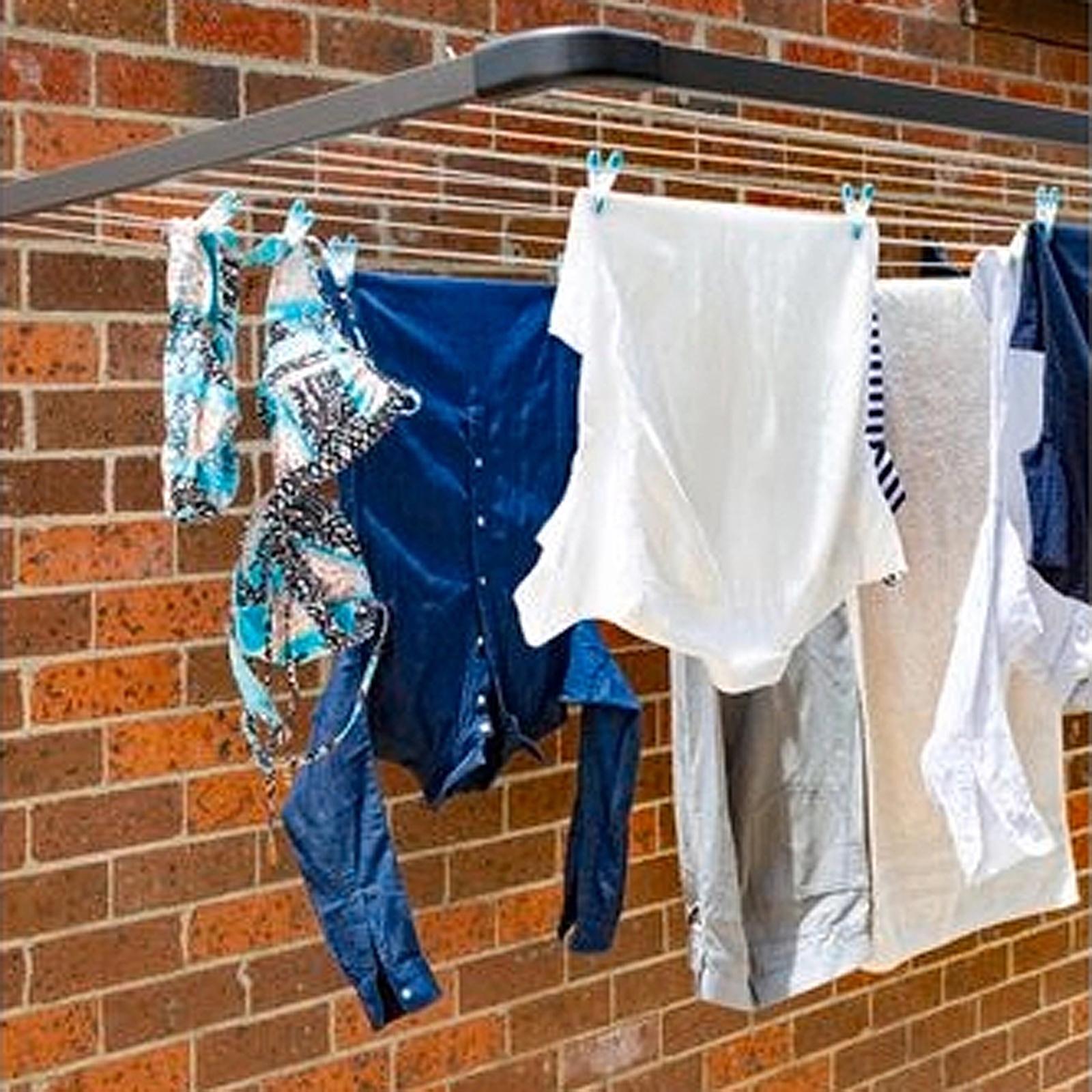 Daytek Iron Grey Single Fold Down Clothesline MK2 LL Bunnings New Zealand