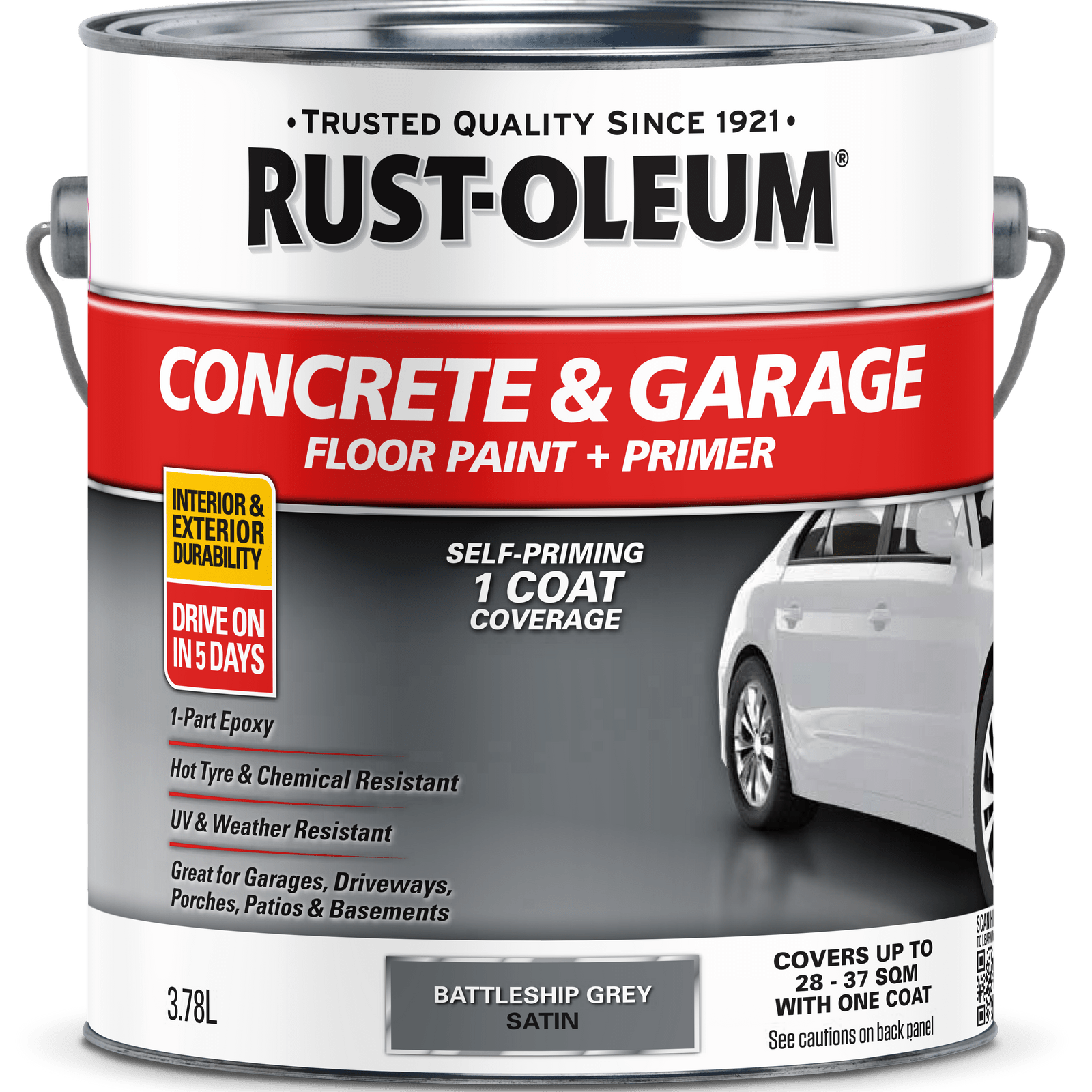 RustOleum 3.78L Battleship Grey Concrete And Garage Floor Paint
