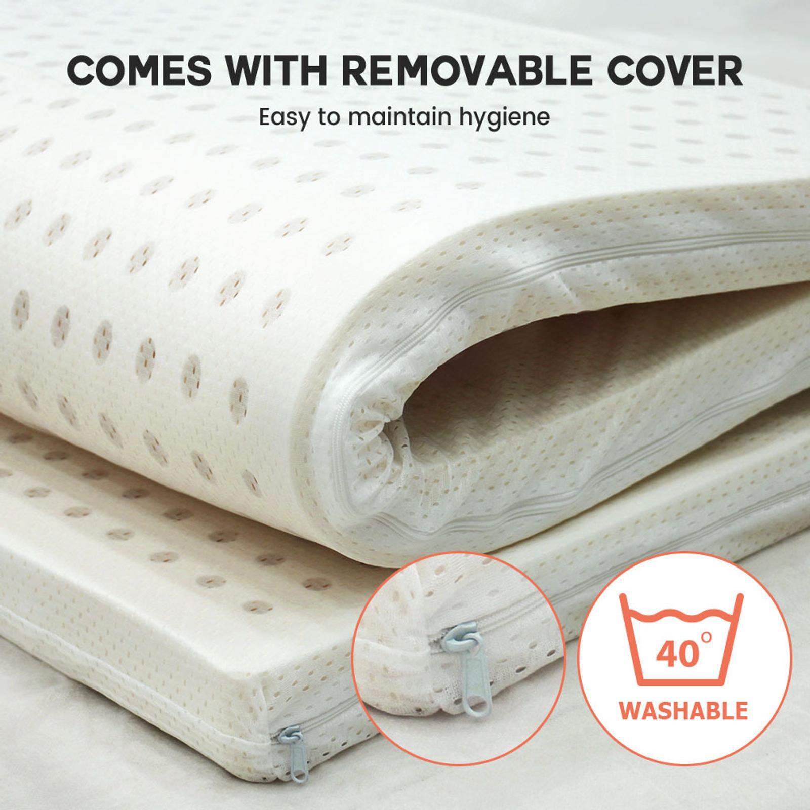 Mona Bedding Latex Mattress Topper Double 7 Zone Underlay Bed Mat Pad