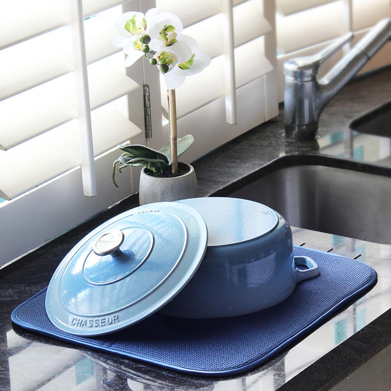 White Magic Eco Cloth Dish Drying Mat Denim Bunnings Australia