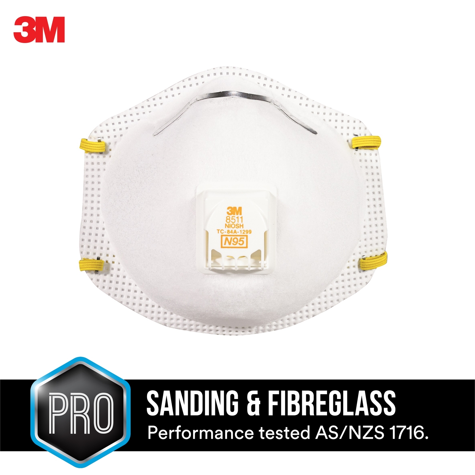 3M P2 Particulate Sanding And Fibreglass Valved Respirators 2 Pack