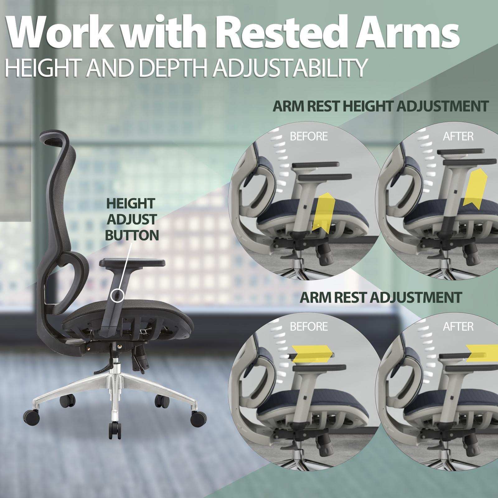MIUZ Ergonomic Gaming Chair Office Executive Racing Seat Computer Chair