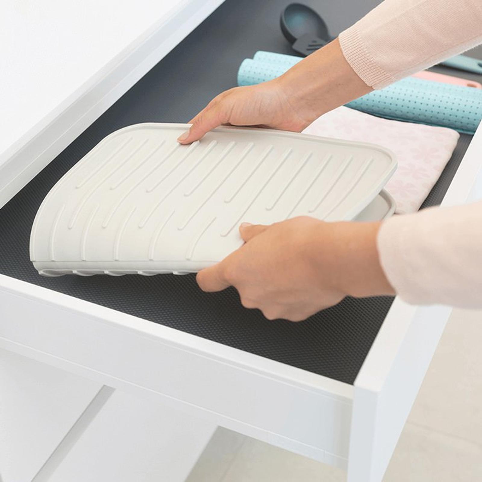 Brabantia Silicone Dish Drying Mat Light Grey Bunnings Australia