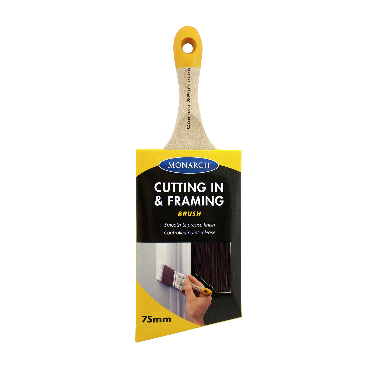 Monarch 75mm Cutting In And Framing Synthetic Paint Brush Bunnings