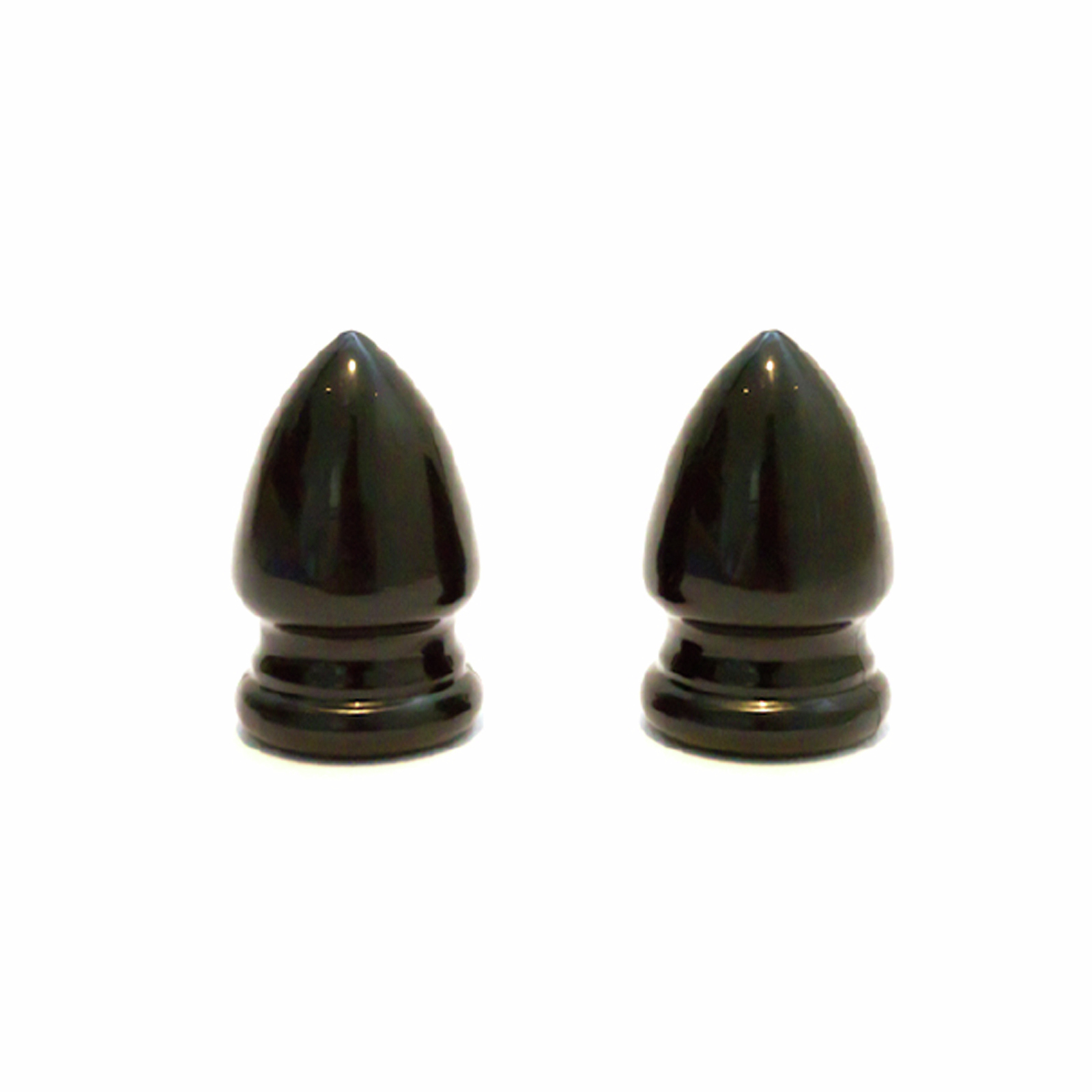 Windoware Black Decorative Acorn Curtain Rod End 2 Pack Bunnings