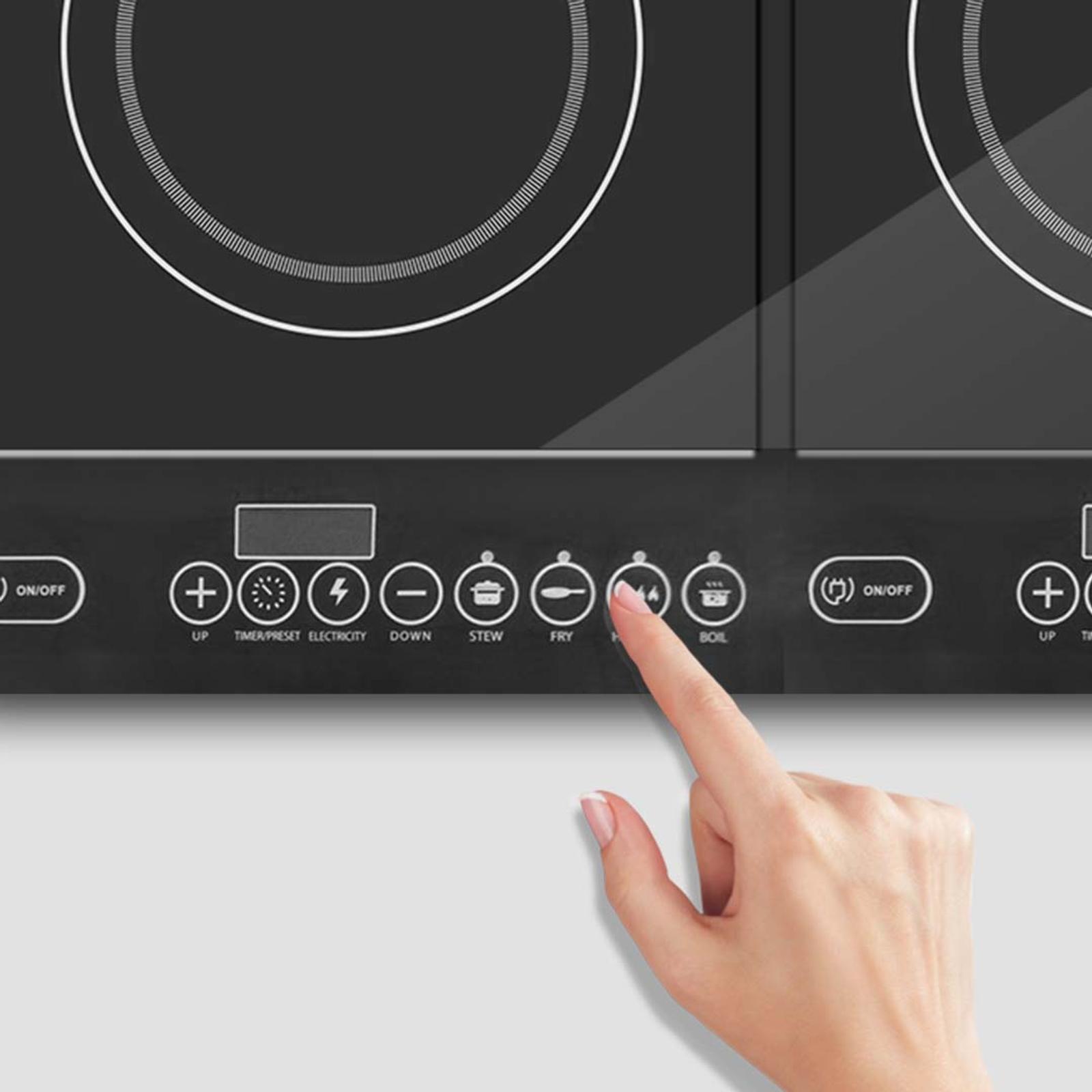 SOGA Cooktop Portable Induction LED Electric Double Duo Hot Plate