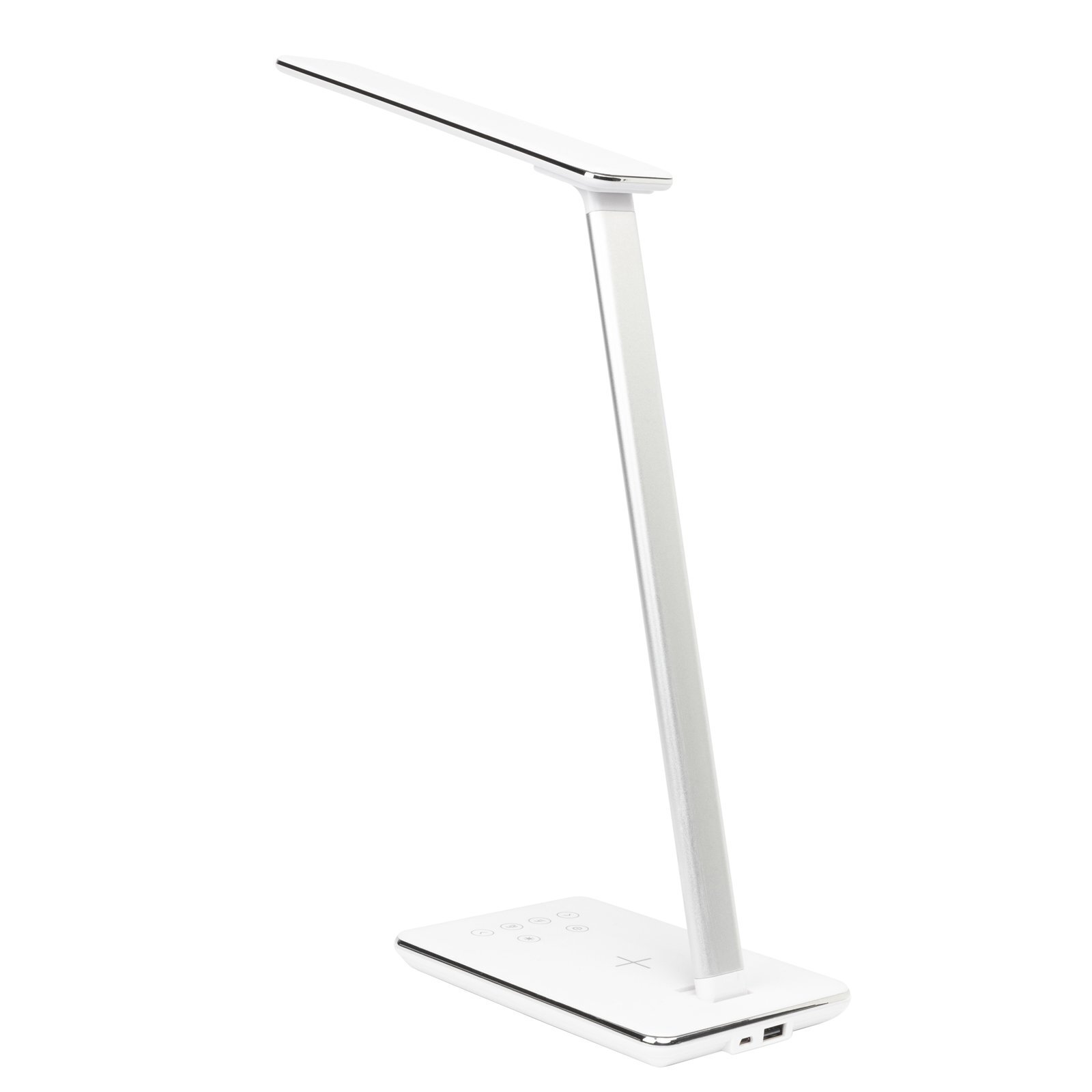 Brilliant White Colombo LED Desk Lamp With Wireless Phone Charger