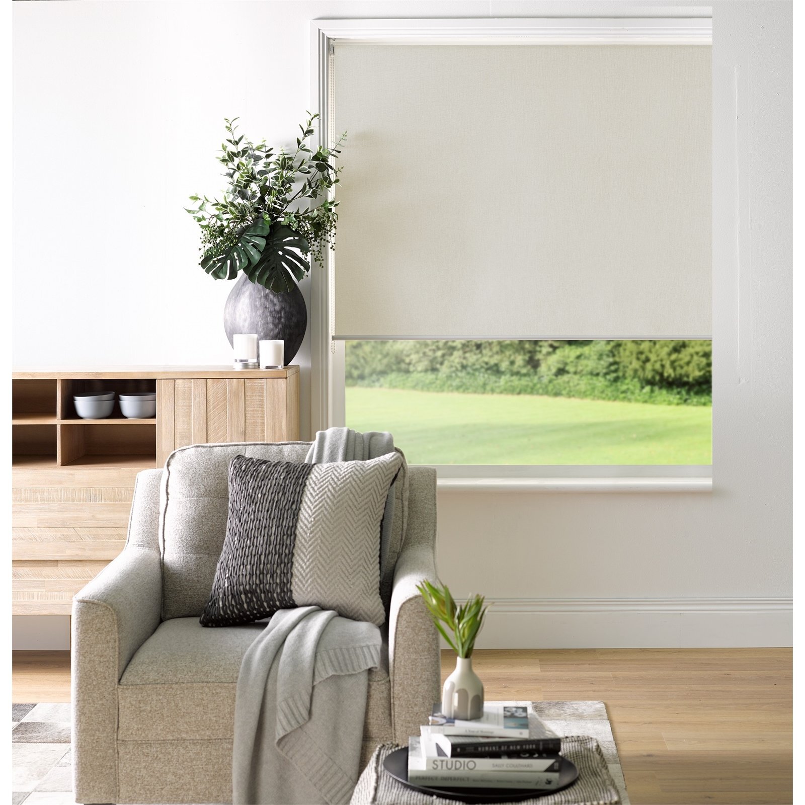 Markisol 180 x 240cm Tucson Indoor Blockout Roller Blind Natural