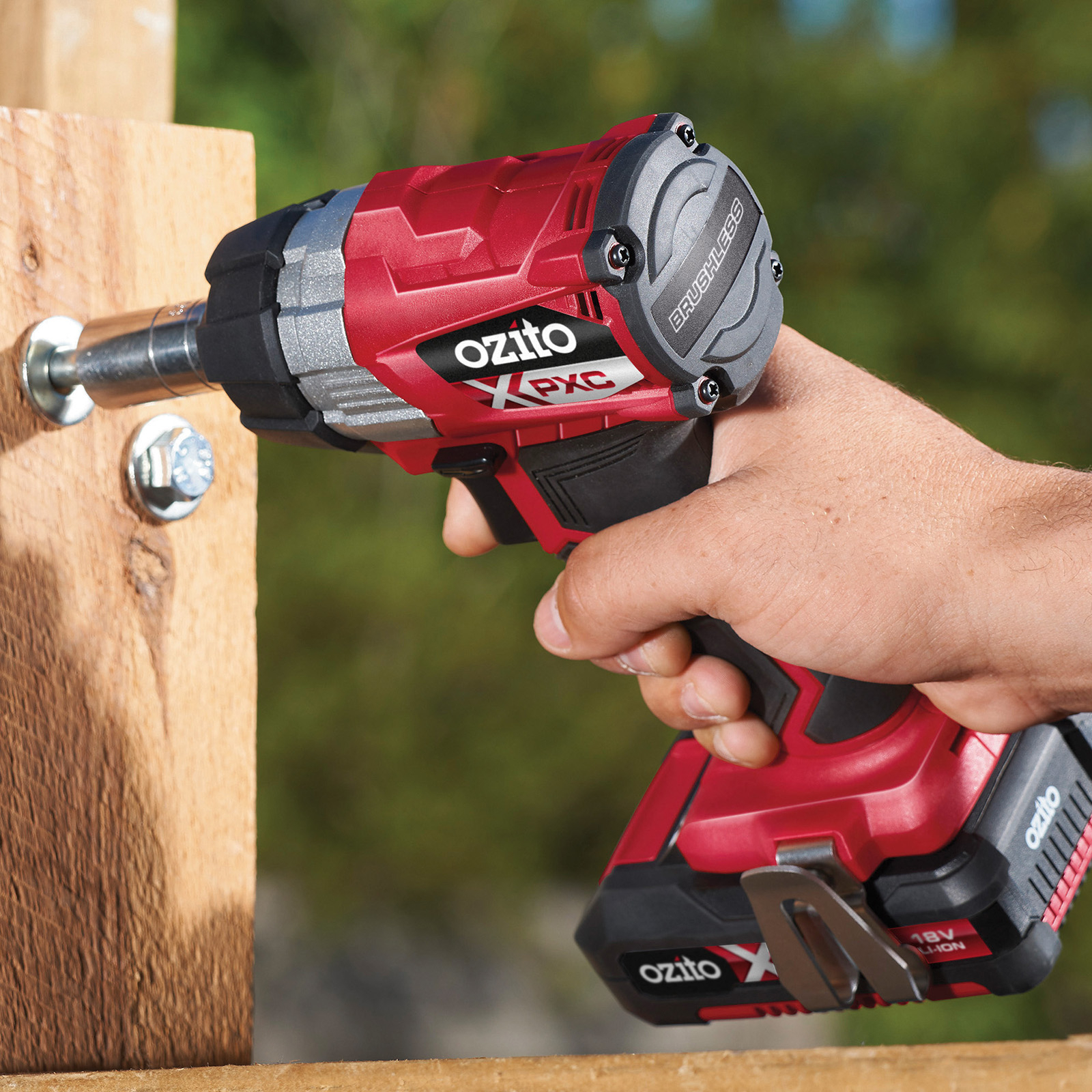 Ozito PXC 18V Brushless Impact Wrench PXBWS340 Skin Only Bunnings