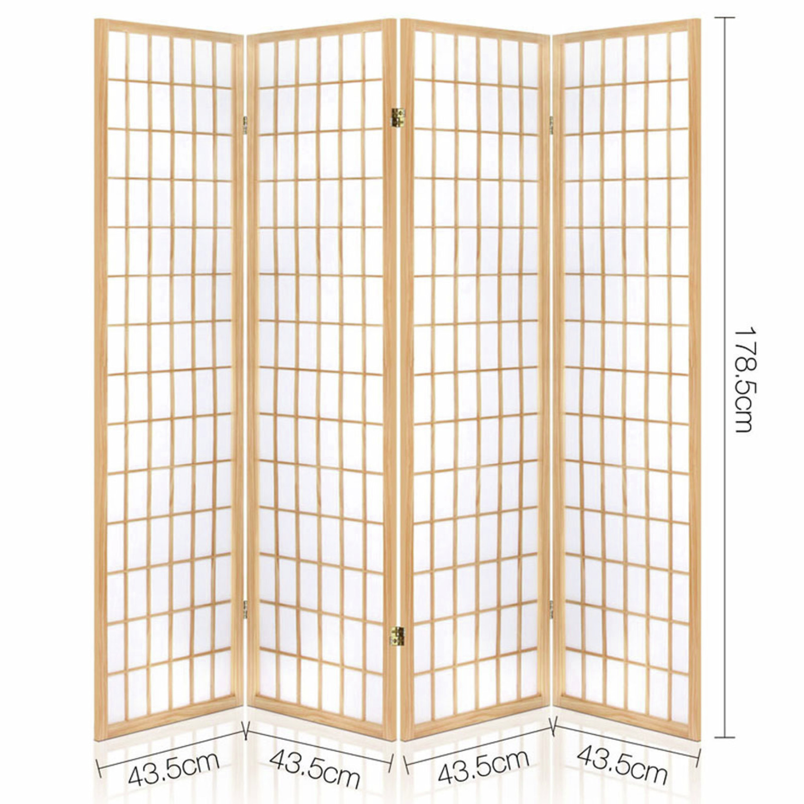 Artiss 4 Panel Room Divider Screen Solid Wood Dividers Timber Privacy