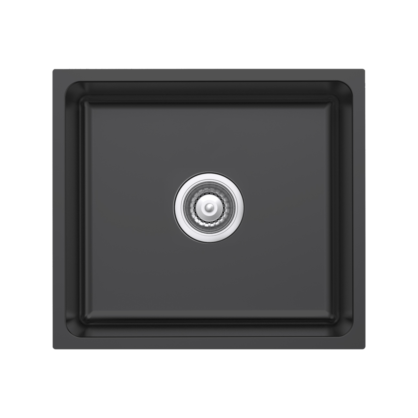 Mondella Resonance Matte Black Single Bowl Rectangular Sink Bunnings