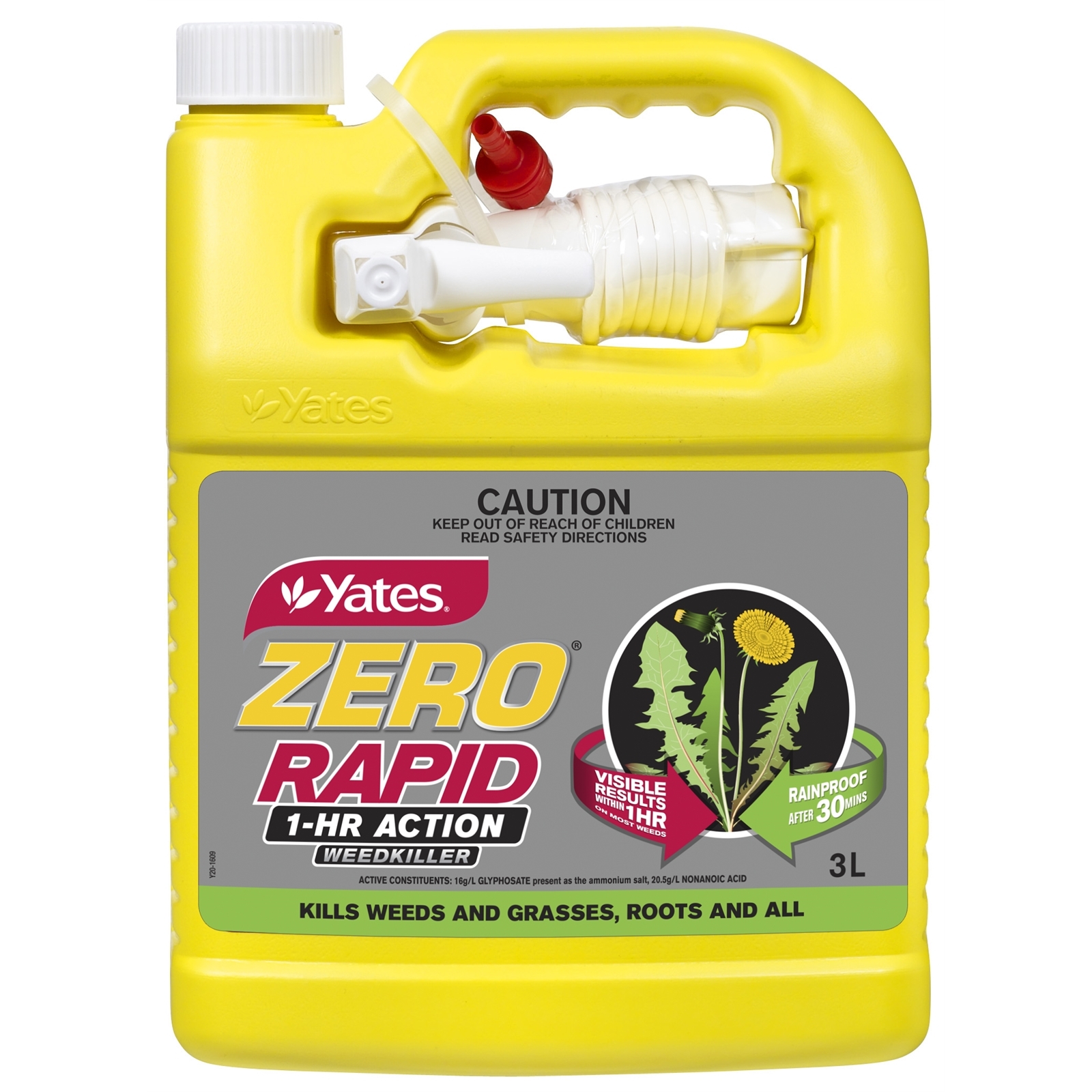 Yates 3L Ready To Use Zero Rapid 1 Hour Action Weed Killer Bunnings